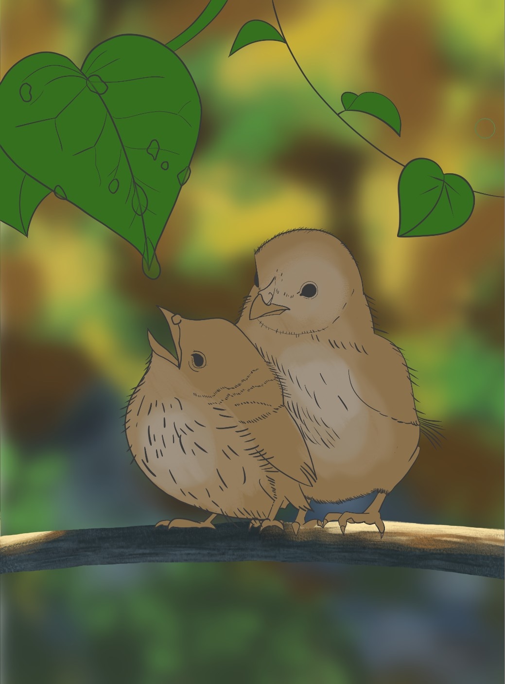 Les oisillons par vinceinstudio