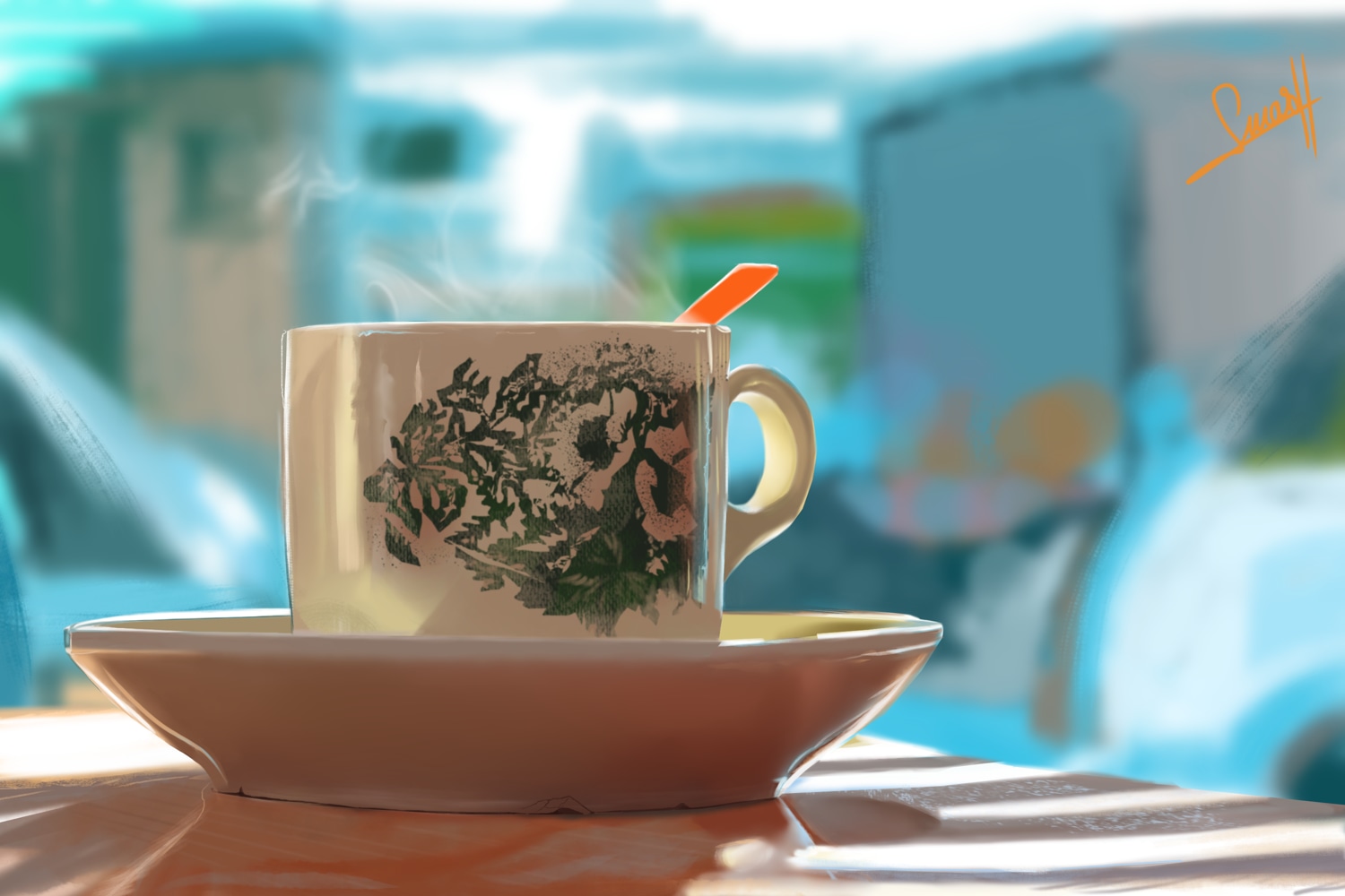 Petite pause en terrasse par smash_no_jutsu