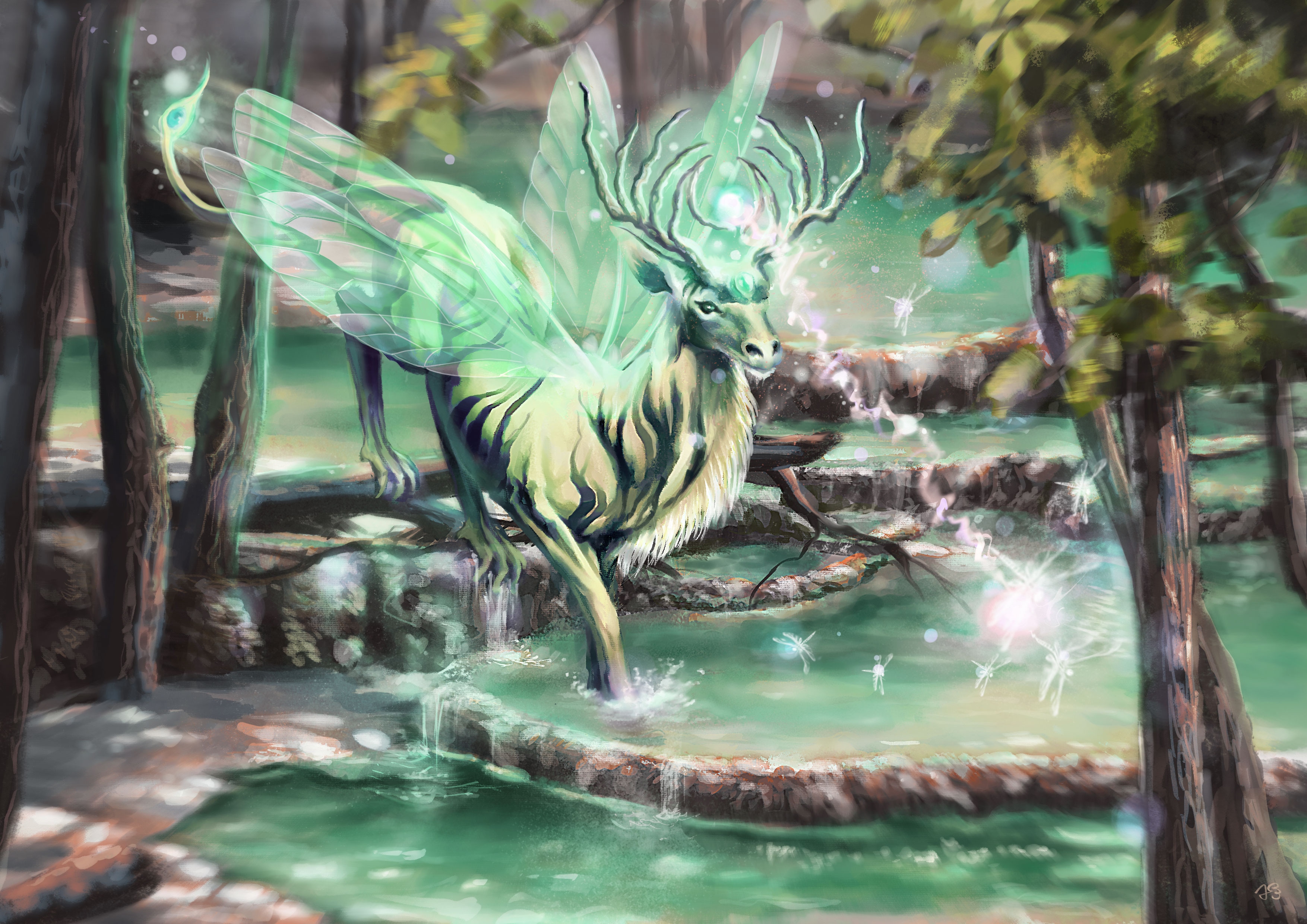 Fairy Stag par Caroline Lavau