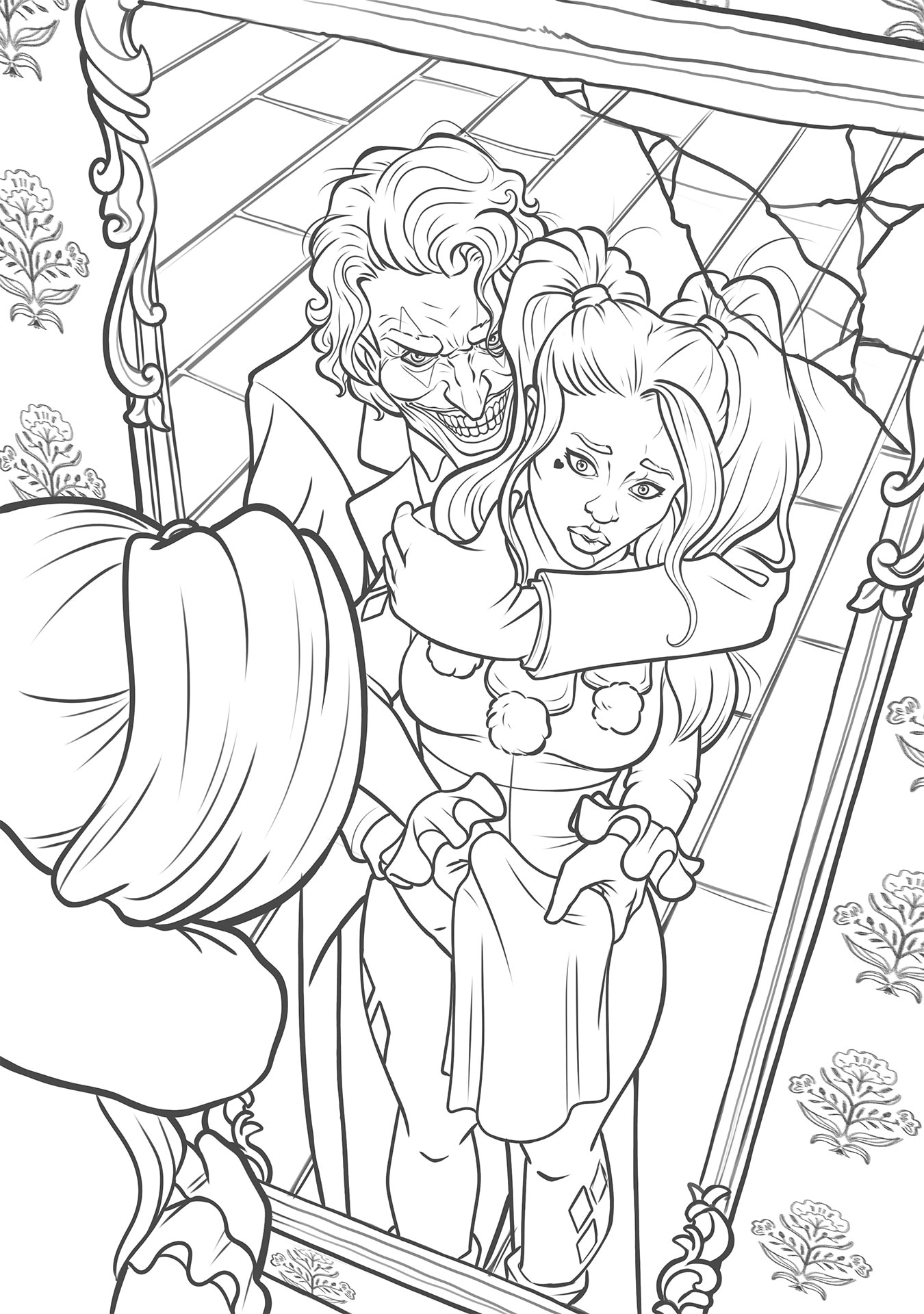 Joker + Harley par Lapilune