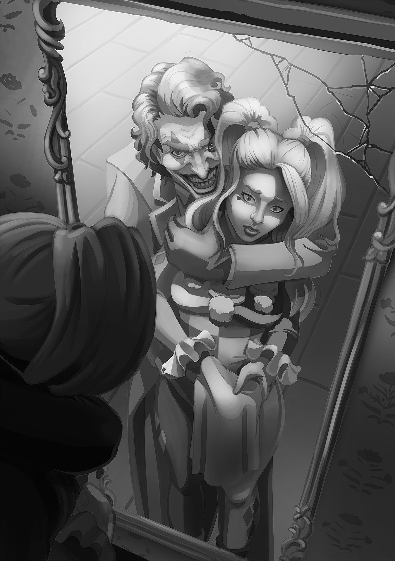Joker + Harley par Lapilune