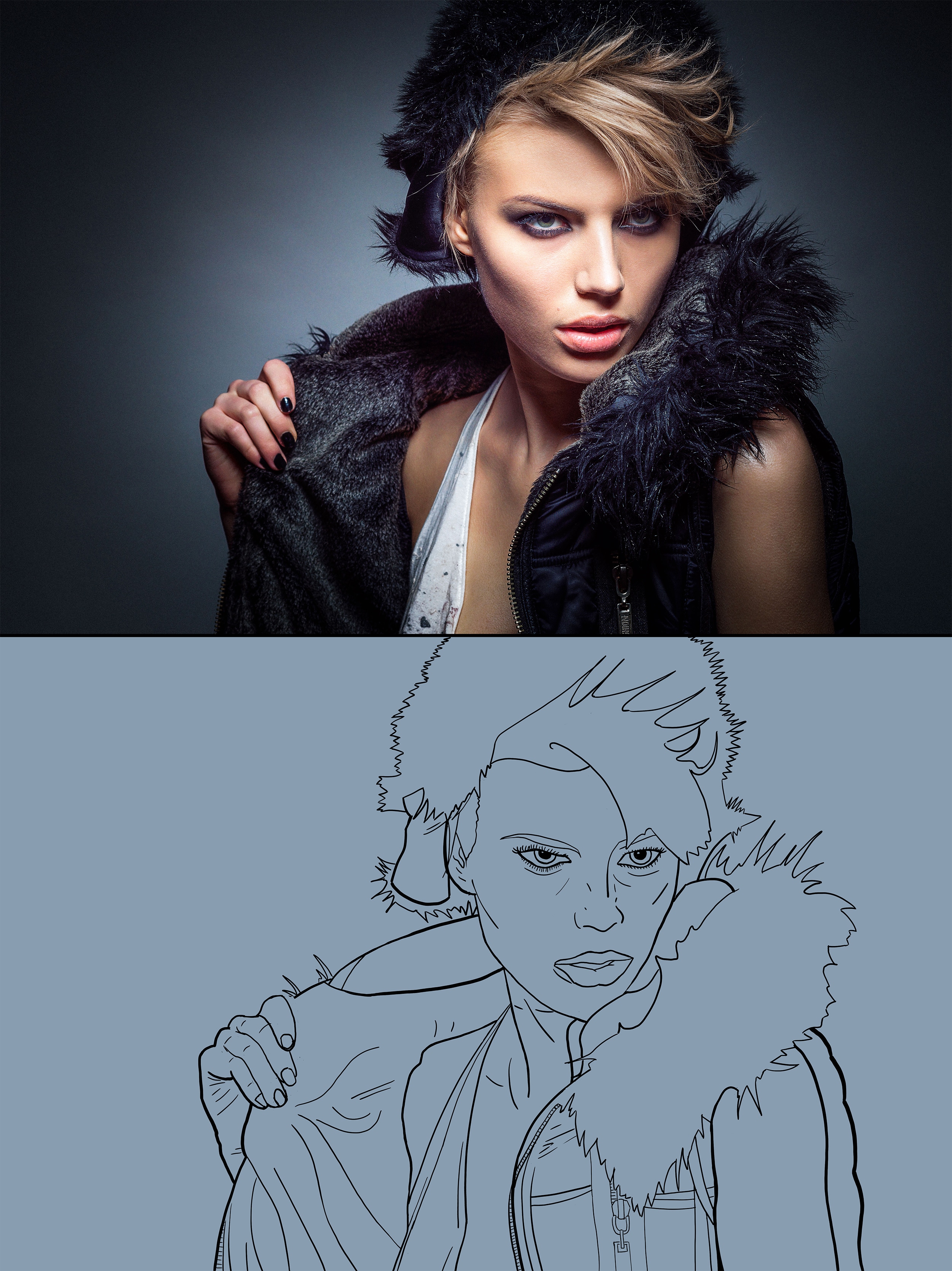 Chapitre2 - Exercice 5 - Visage1, 2 et 3 par Arka