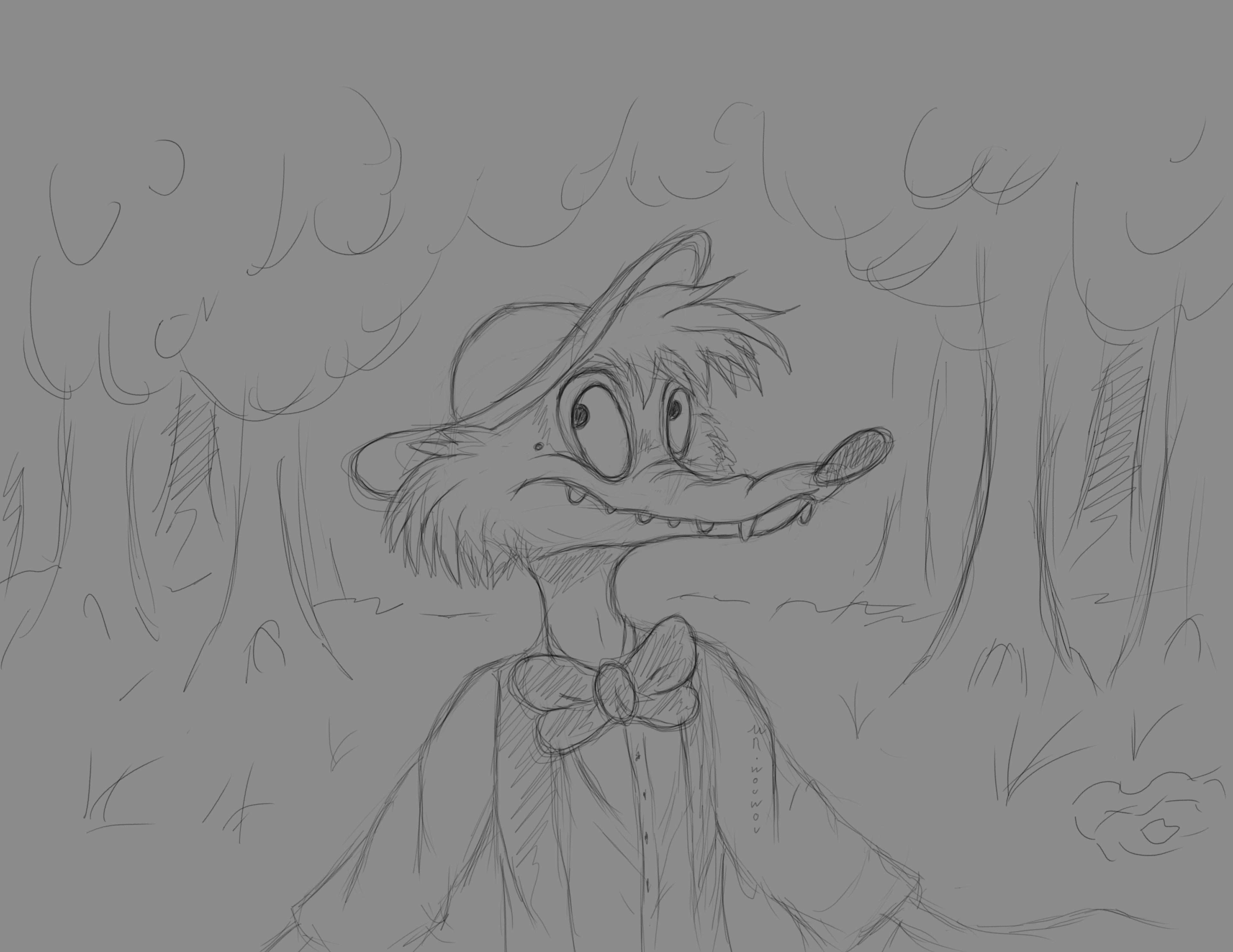 Br'er Fox Disney Sketch par Mr.Wouwou