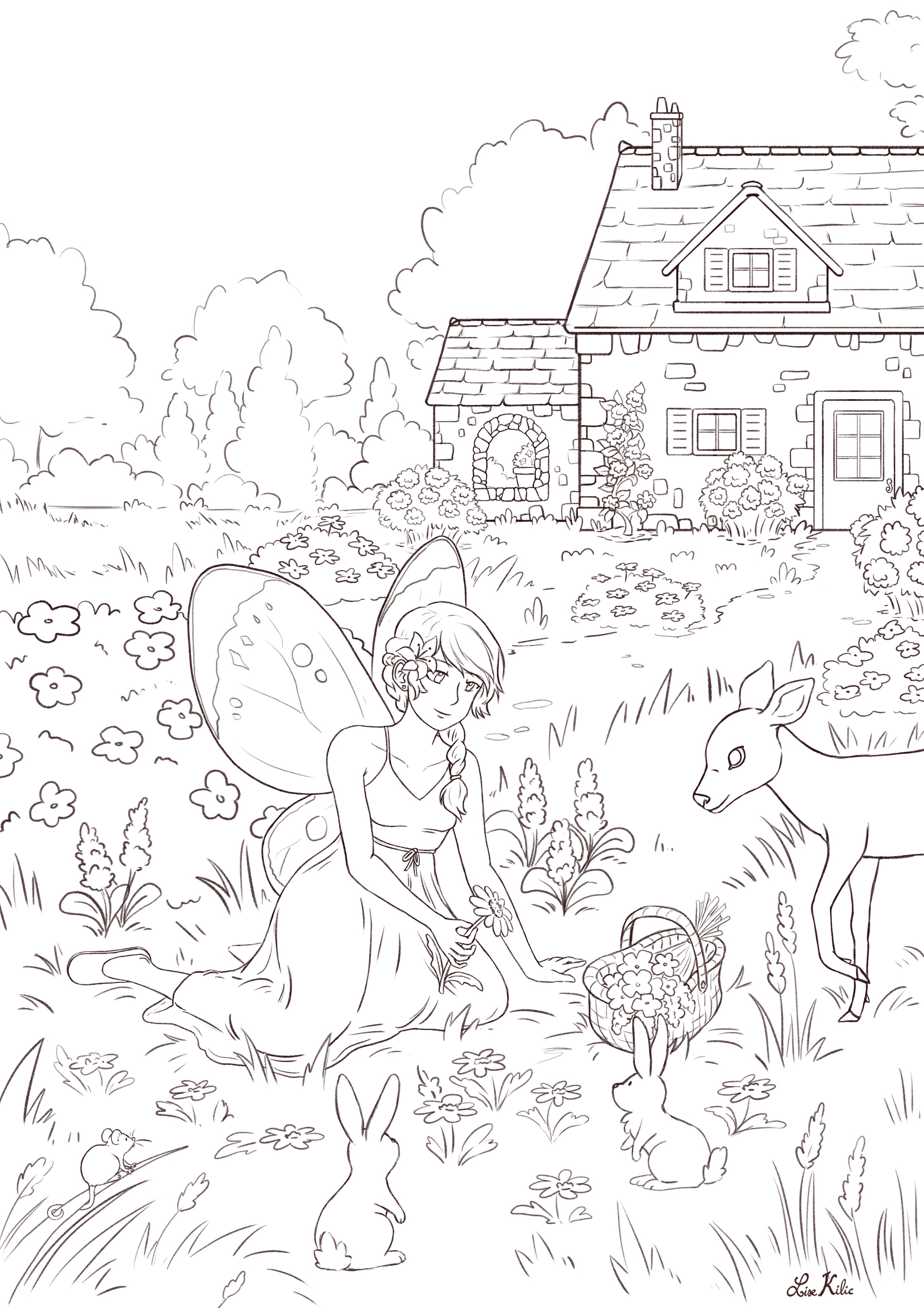 Fée du printemps par liwy
