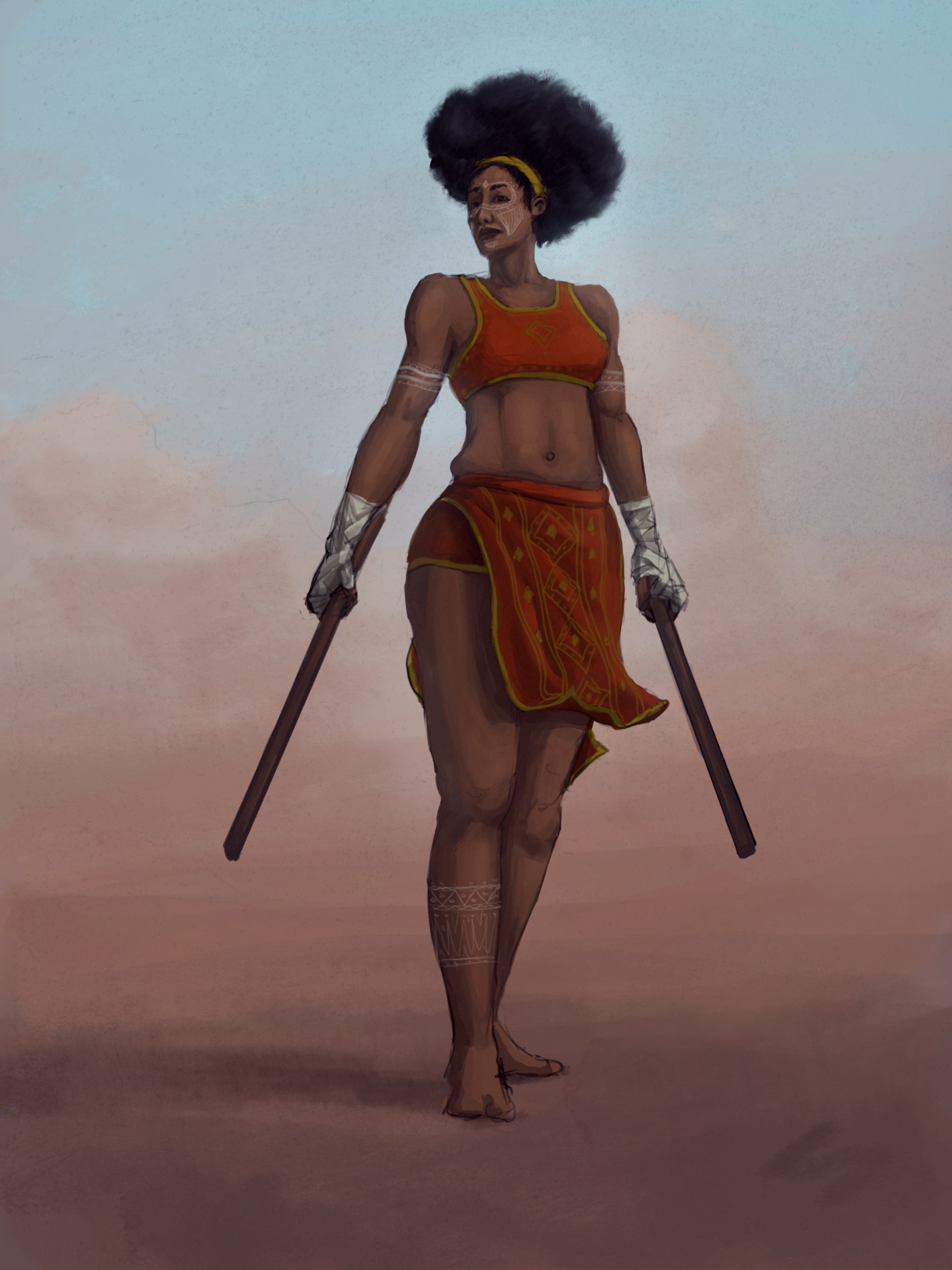 Femme des sables par Luc Affo