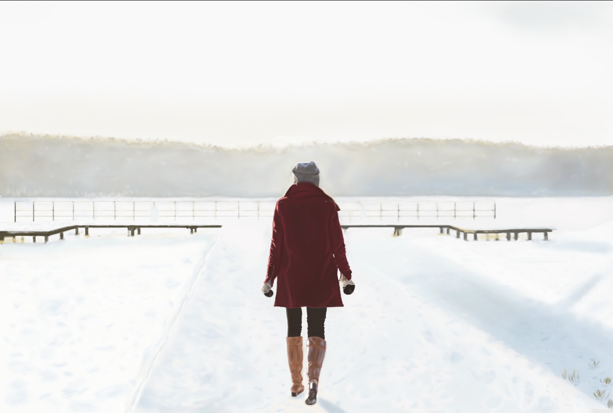 Femme neige par acx