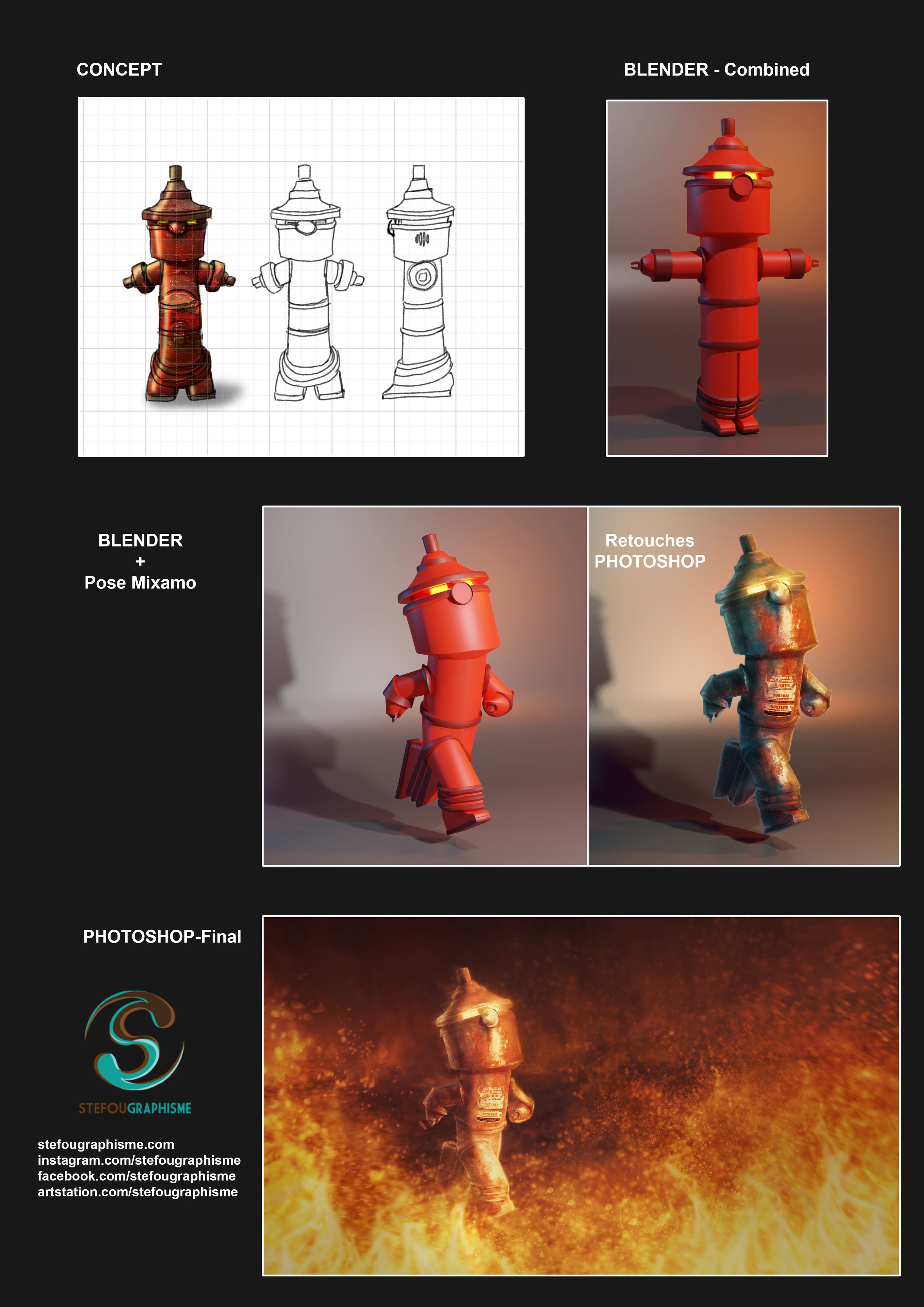 Projet  Blender-01- Robot-incendie par stefou