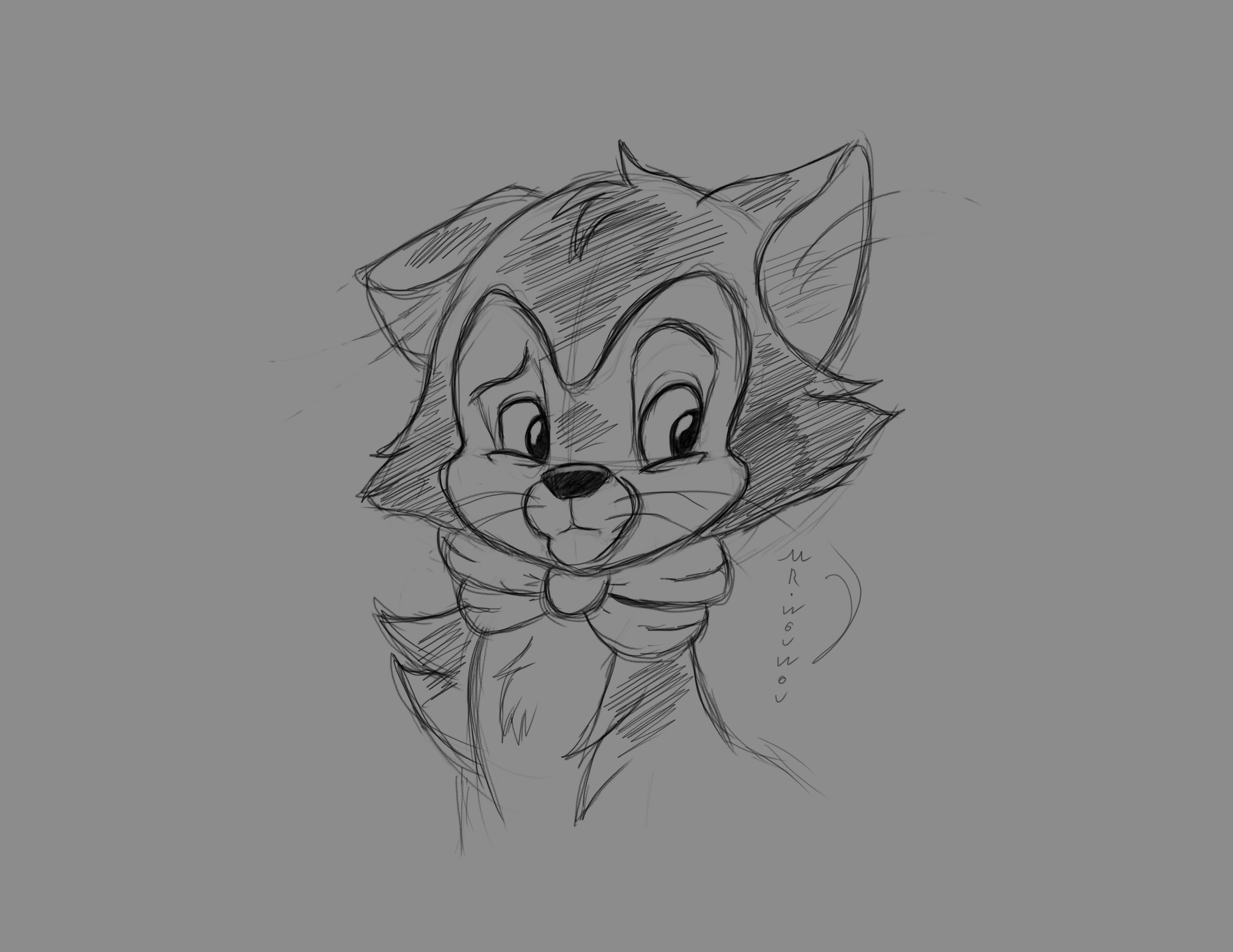 Figaro cat sketch par Mr.Wouwou