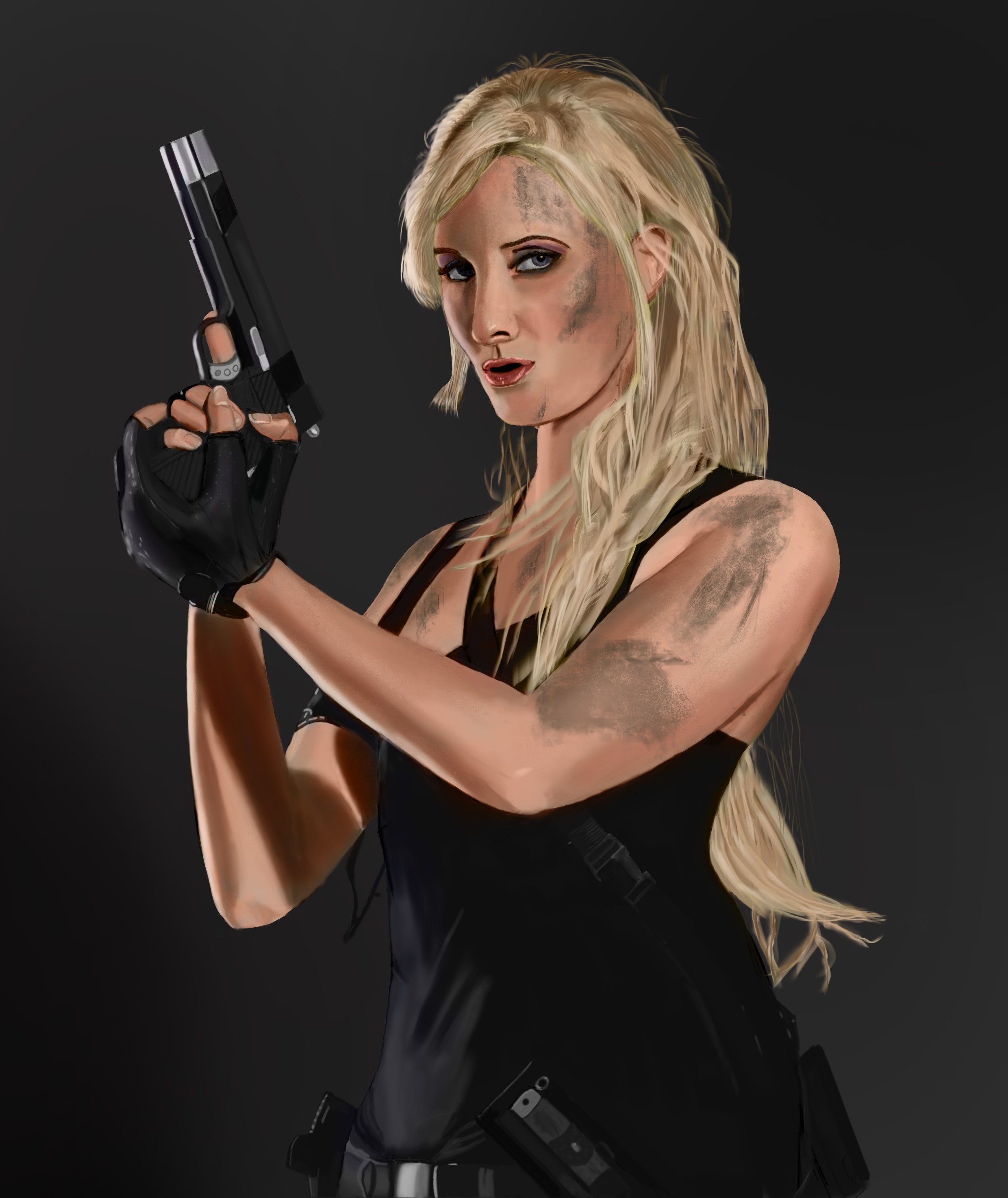 fille au pistolet6 par teckchaman