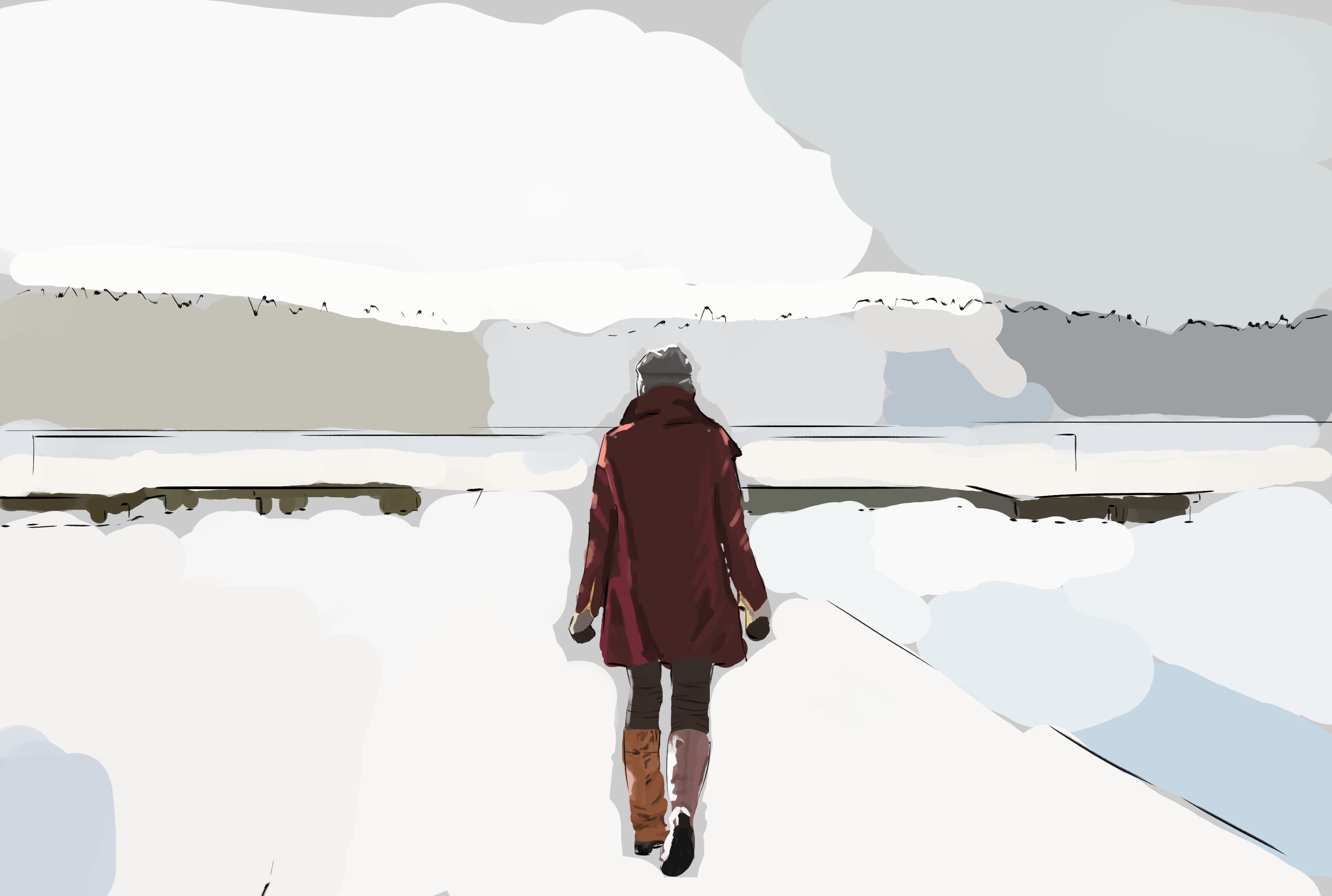 fille neige 2heures par Macheeman