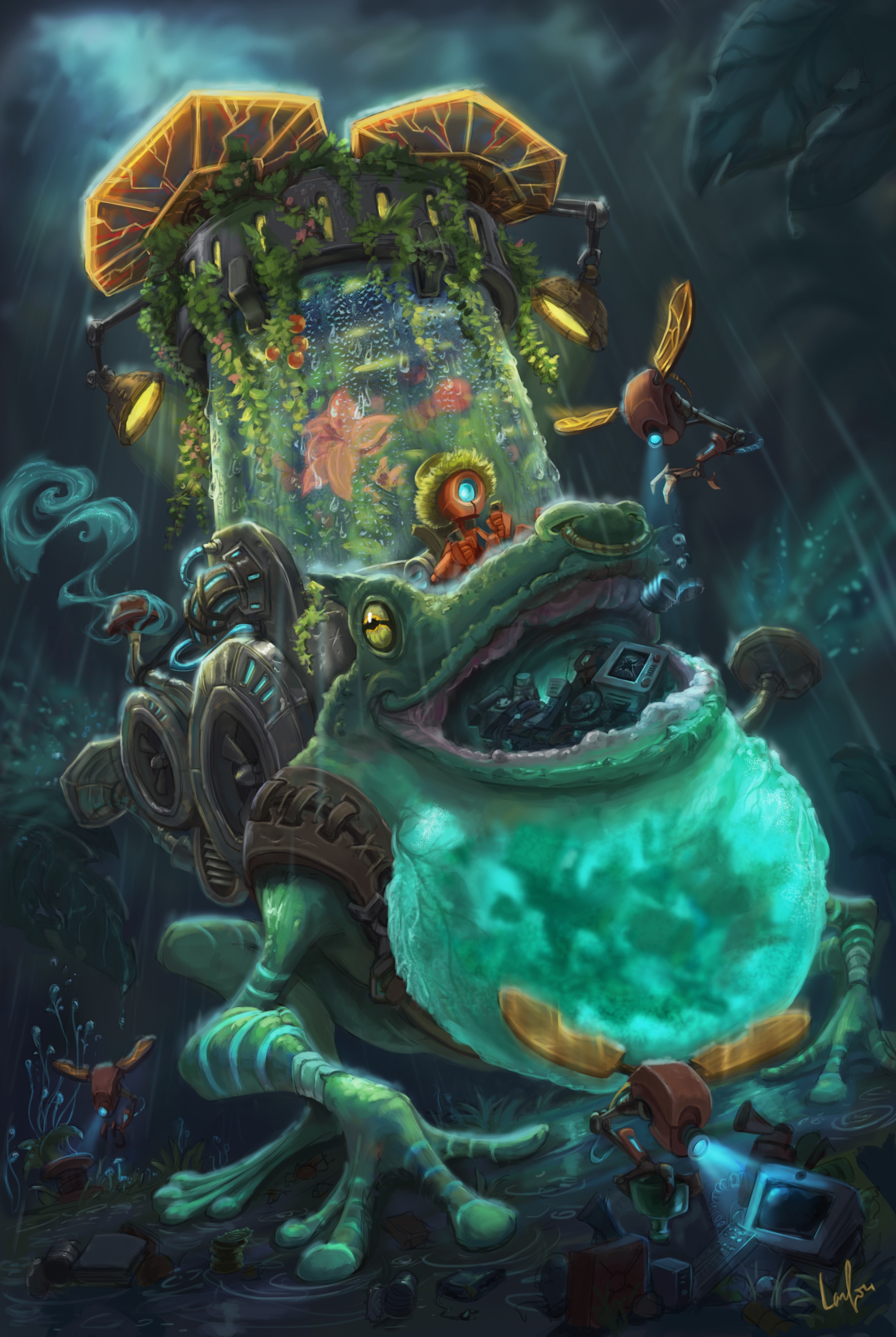 Froggy Solar Punk par Lanfou