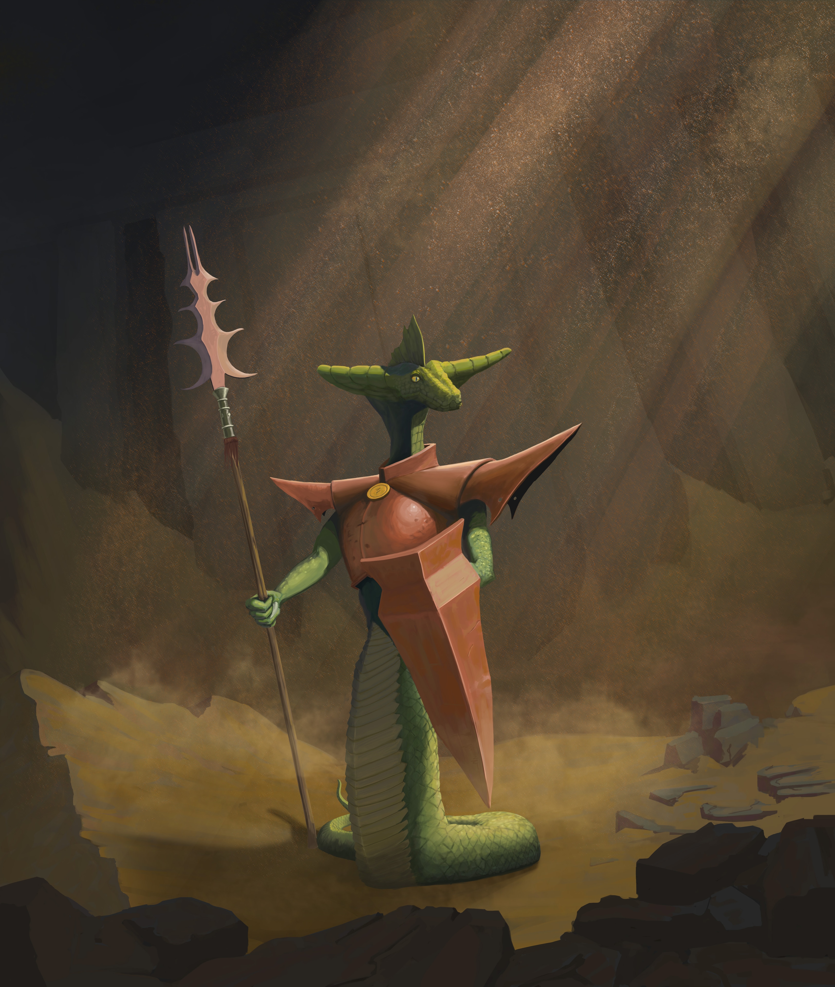 [Road to Illustrator 1/100 ] - Serpent Gardien 🐍 par Ylod