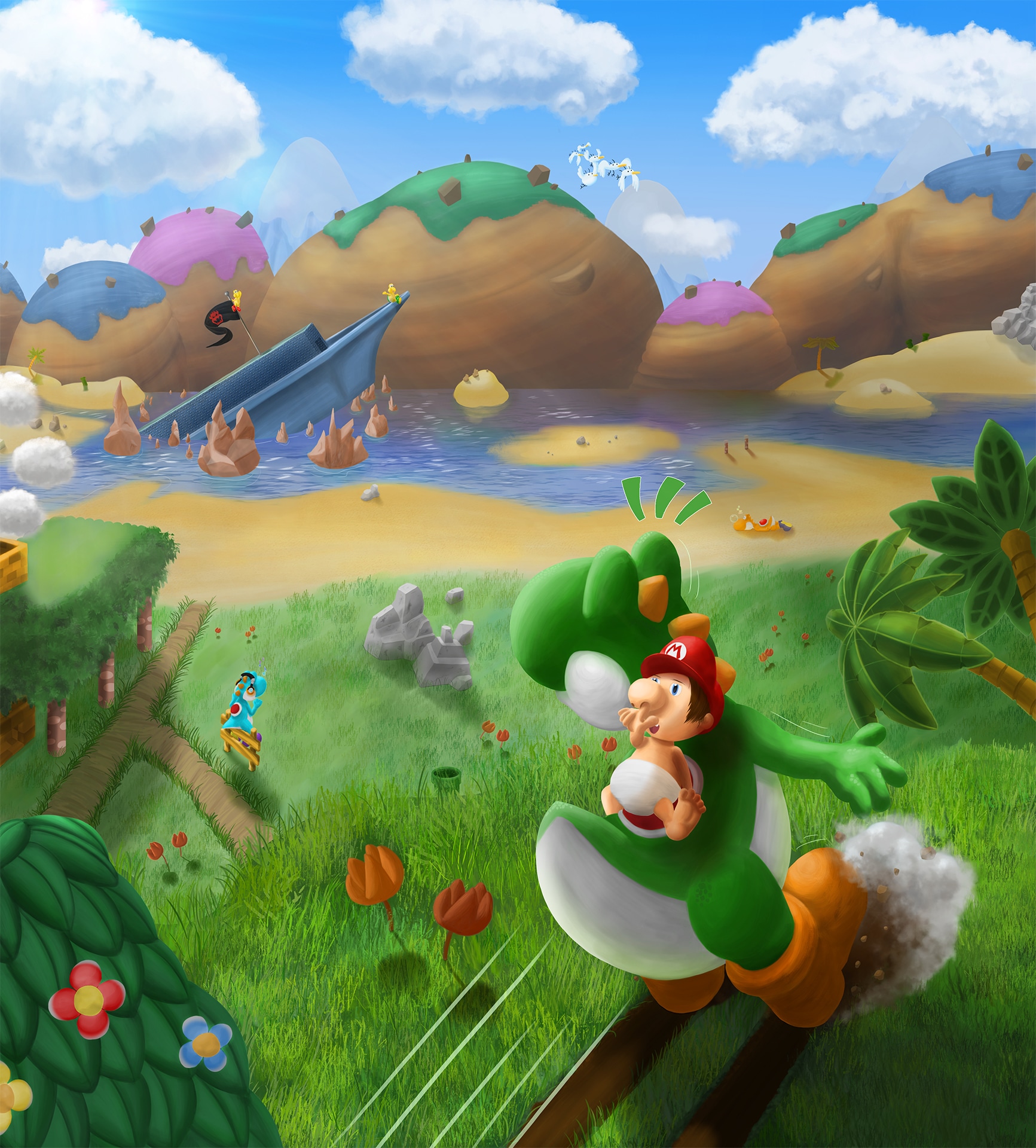 Return to Yoshi's island - Exercice final de la Partie 1 par Geckospot