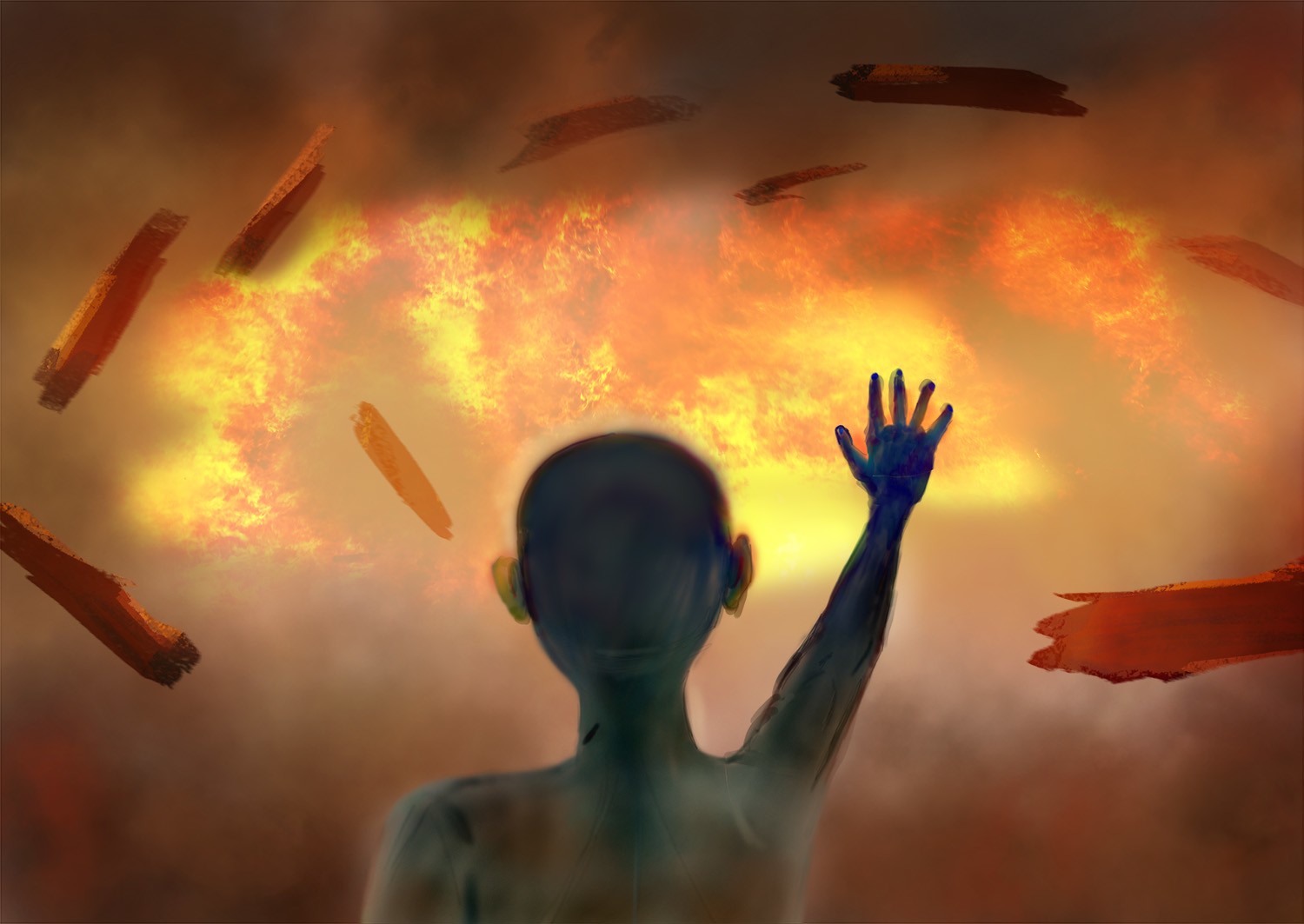 E.T on fire par marjo31