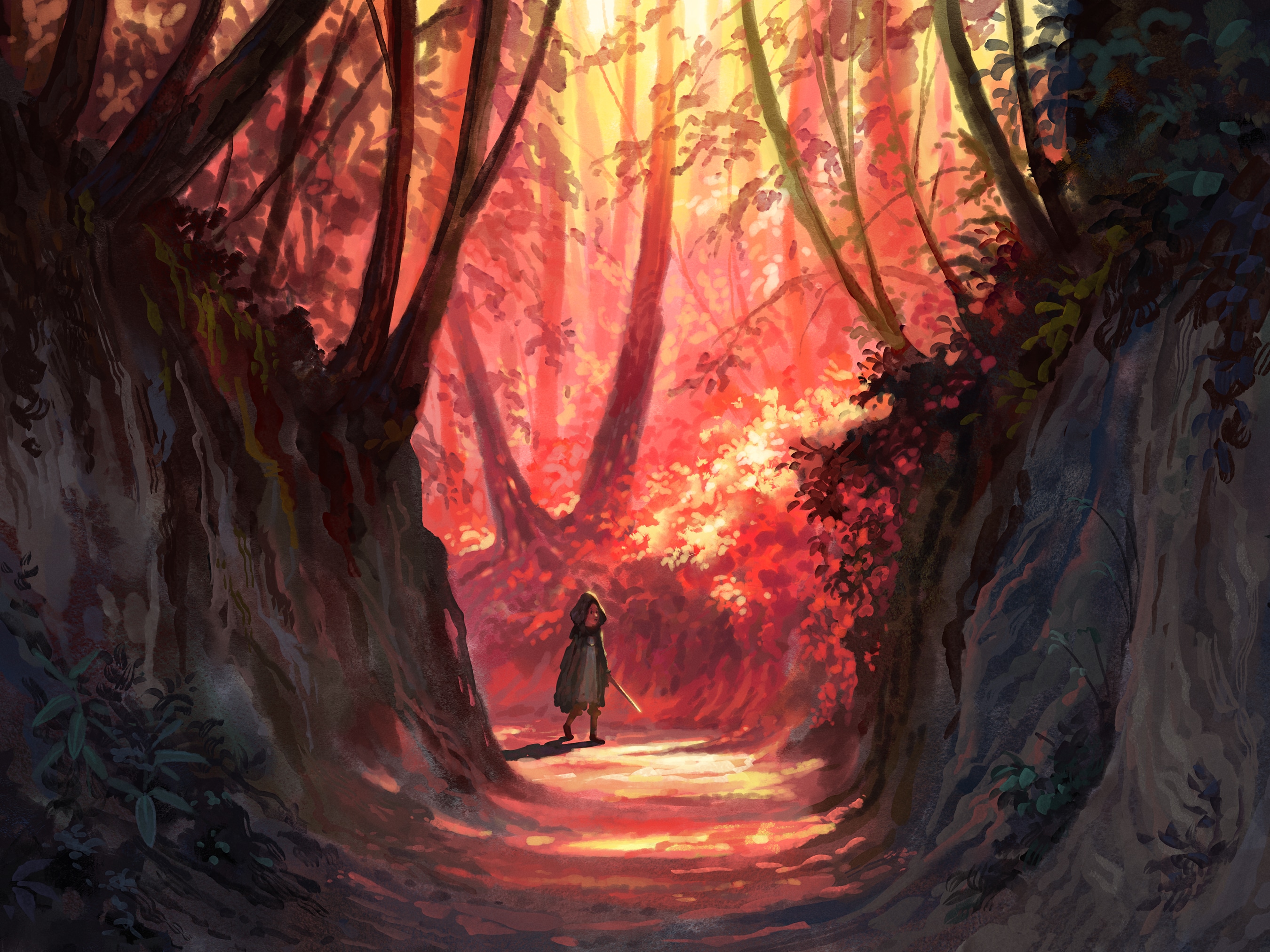 Perdue dans les bois par Alex
