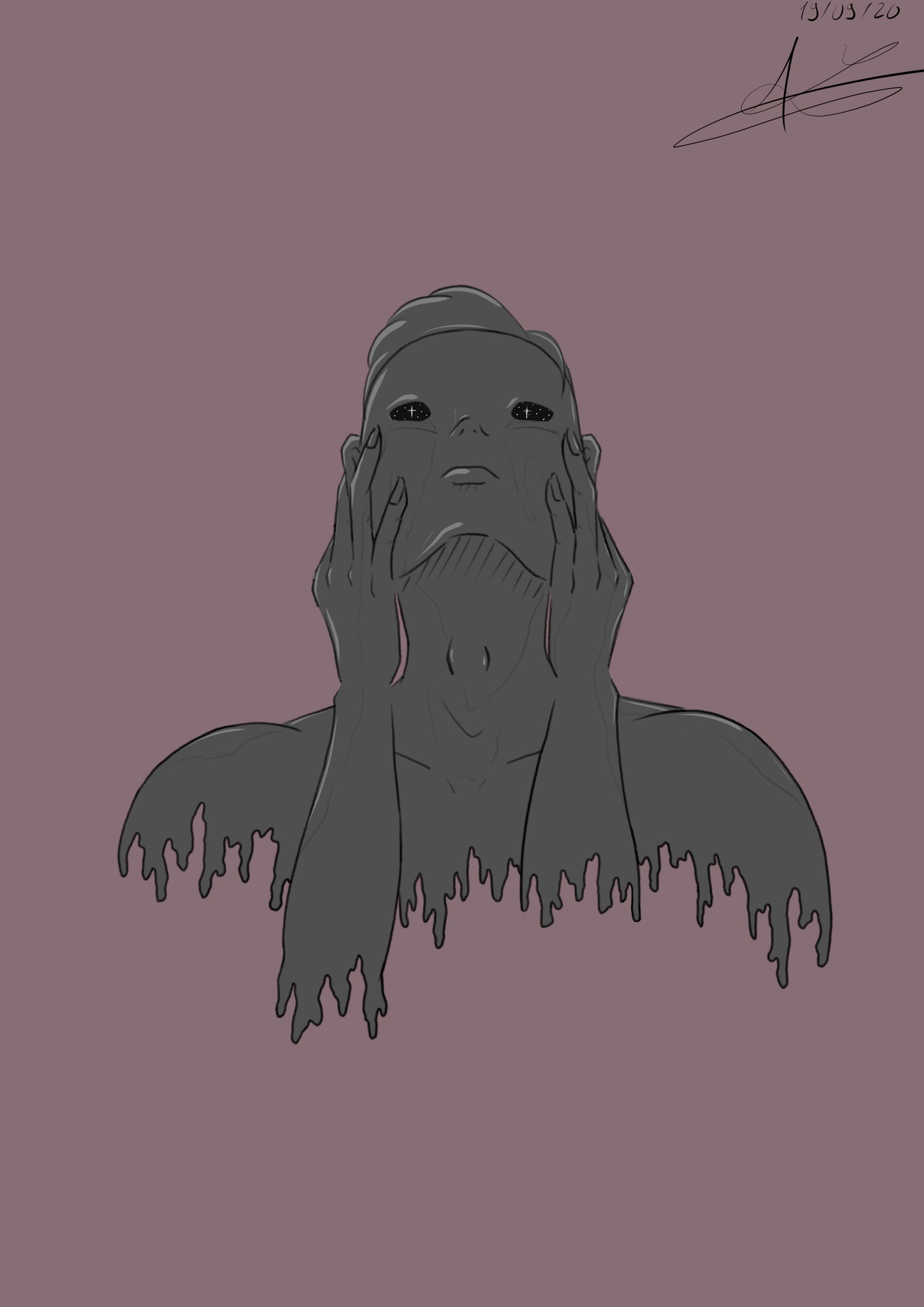 galaxy crying par Arekku