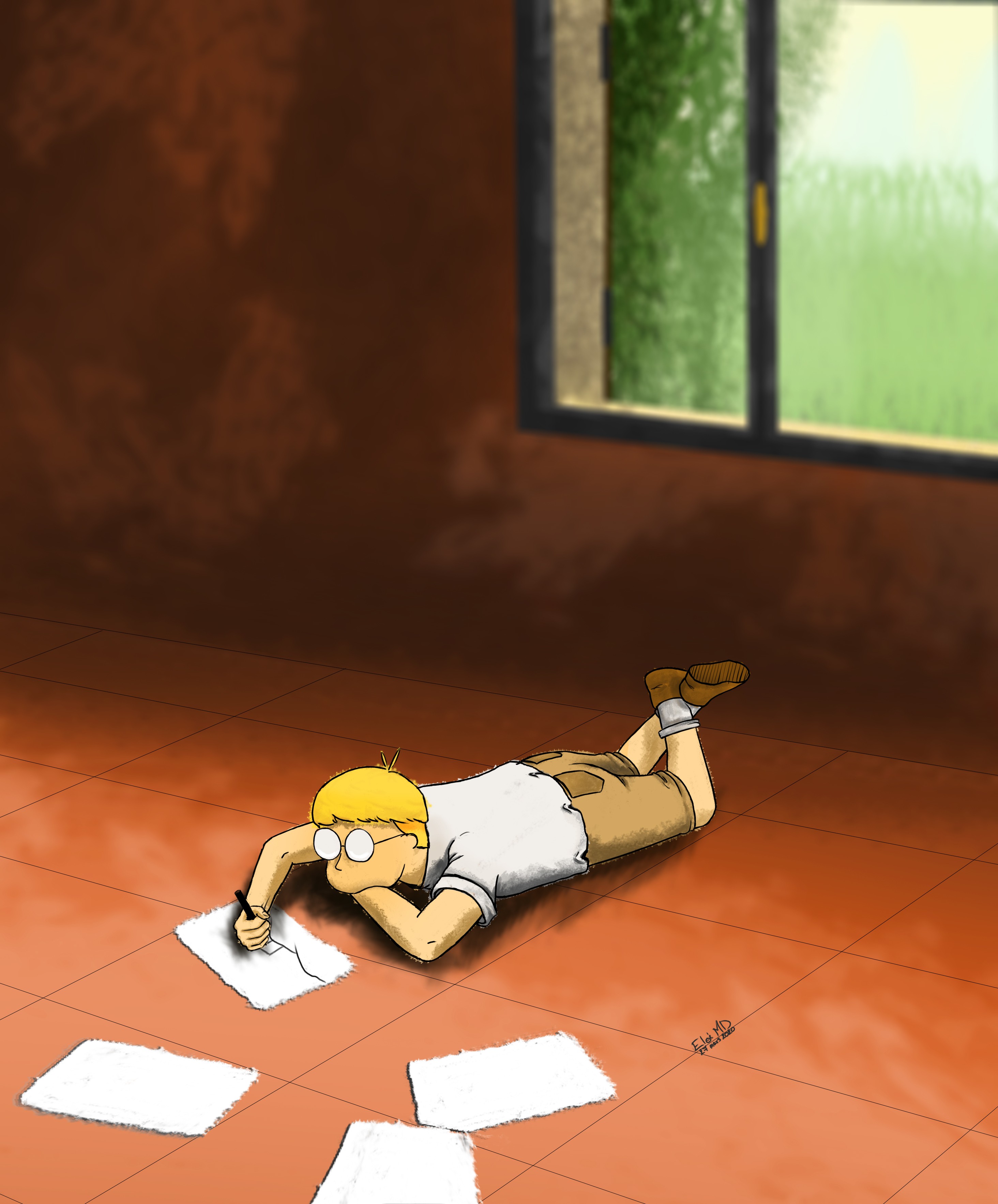 garçon blond dessin - Copie par eloim.d.