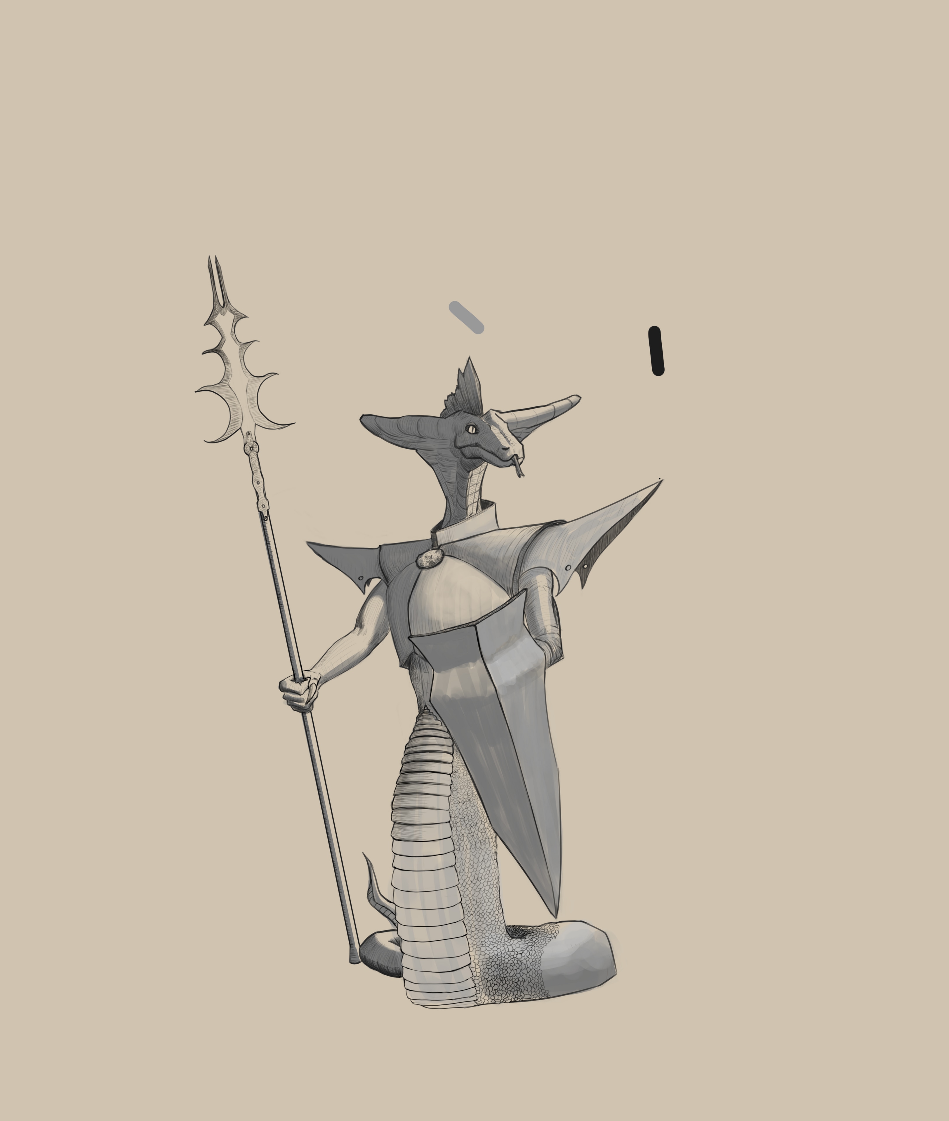 [Road to Illustrator 1/100 ] - Serpent Gardien 🐍 par Ylod