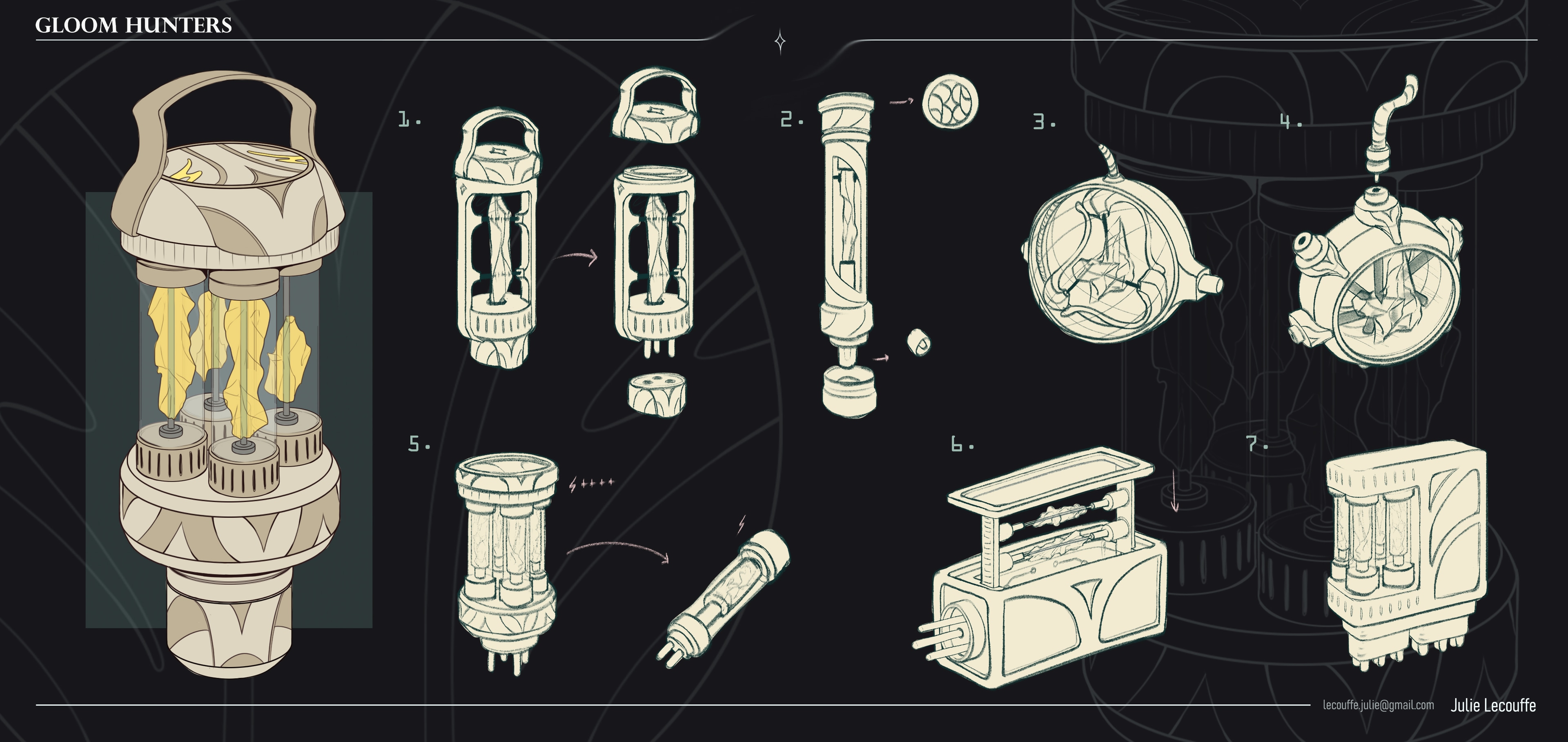 GLOOM HUNTERS | Props par julie lohen lecouffe