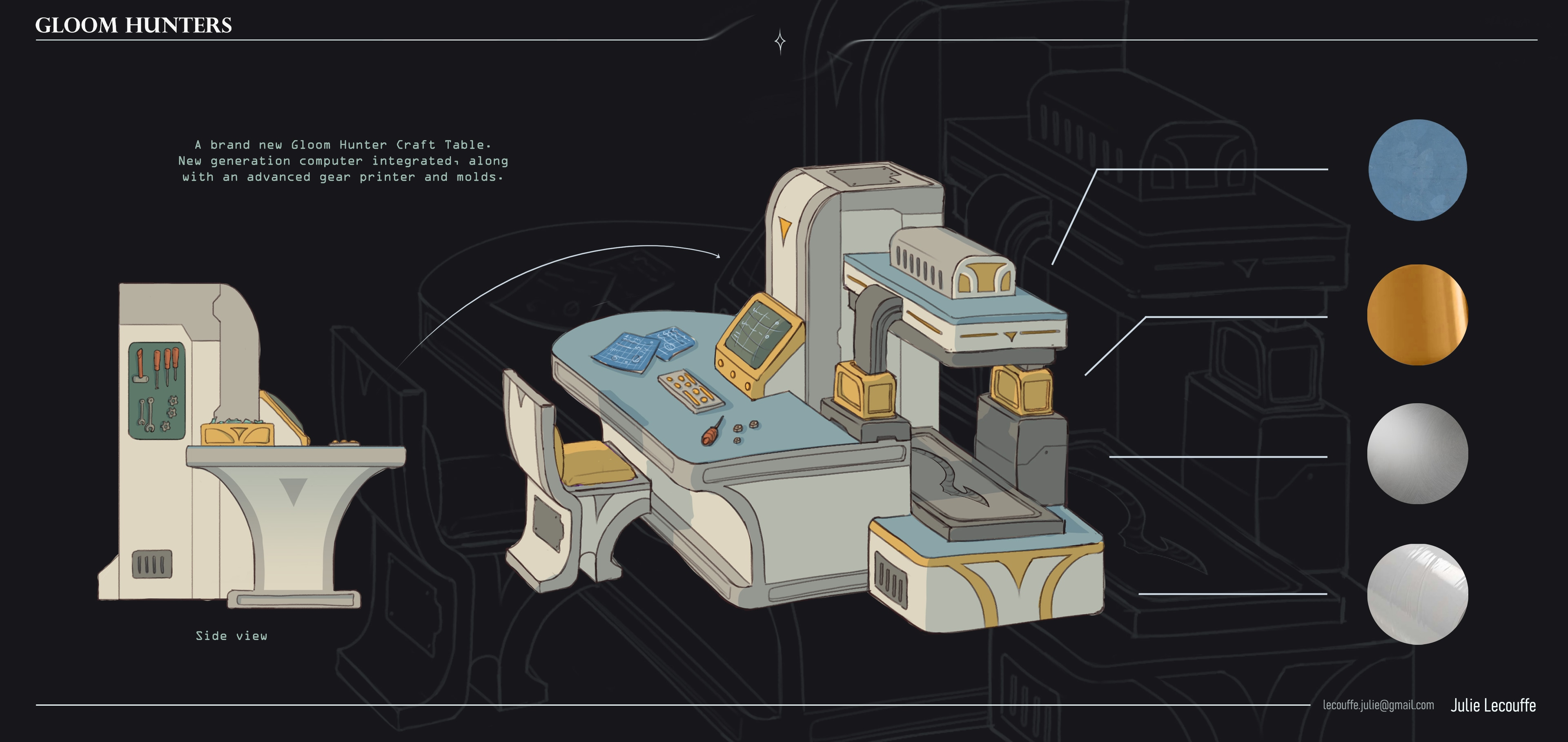 GLOOM HUNTERS | Props par julie lohen lecouffe