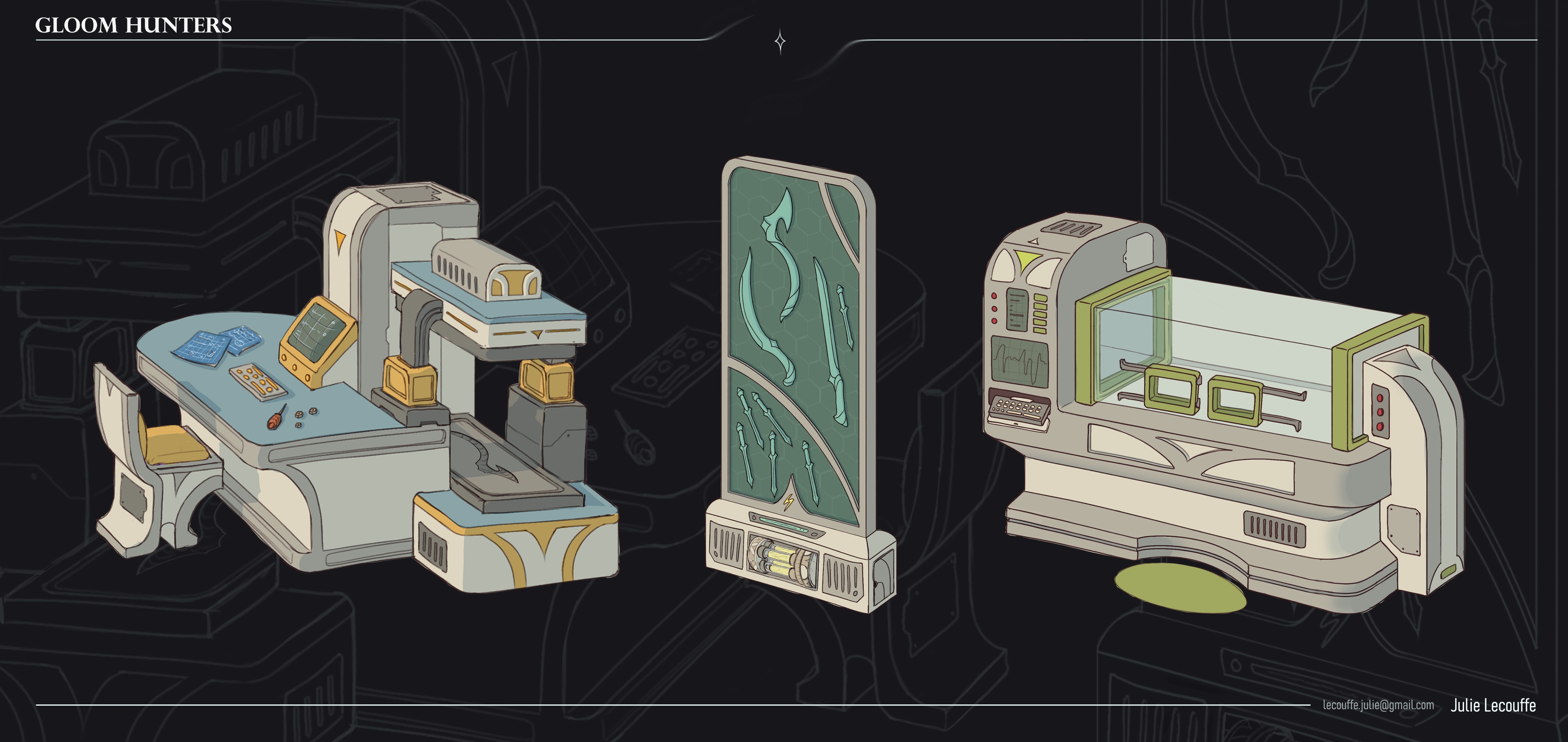 GLOOM HUNTERS | Props par julie lohen lecouffe