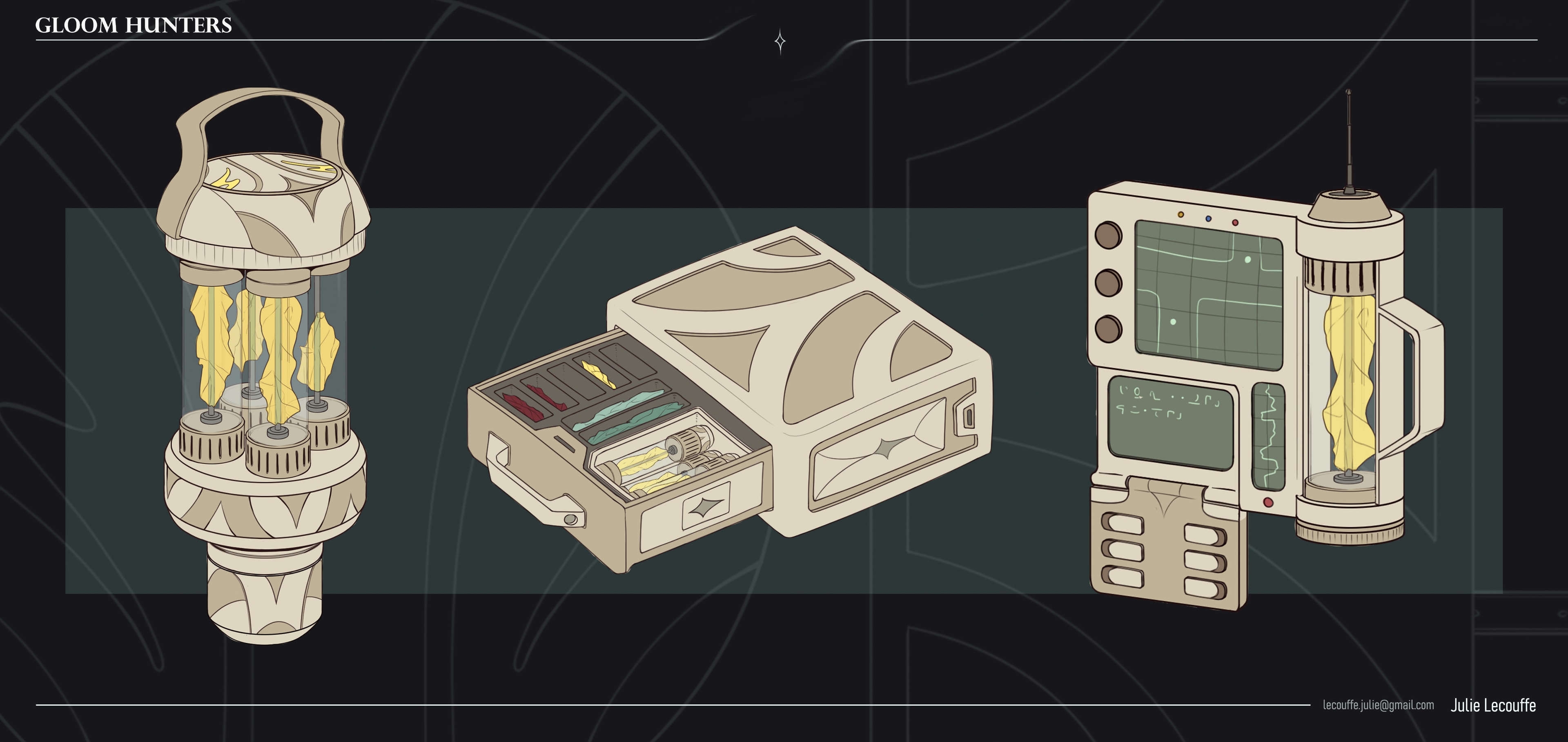 GLOOM HUNTERS | Props par julie lohen lecouffe