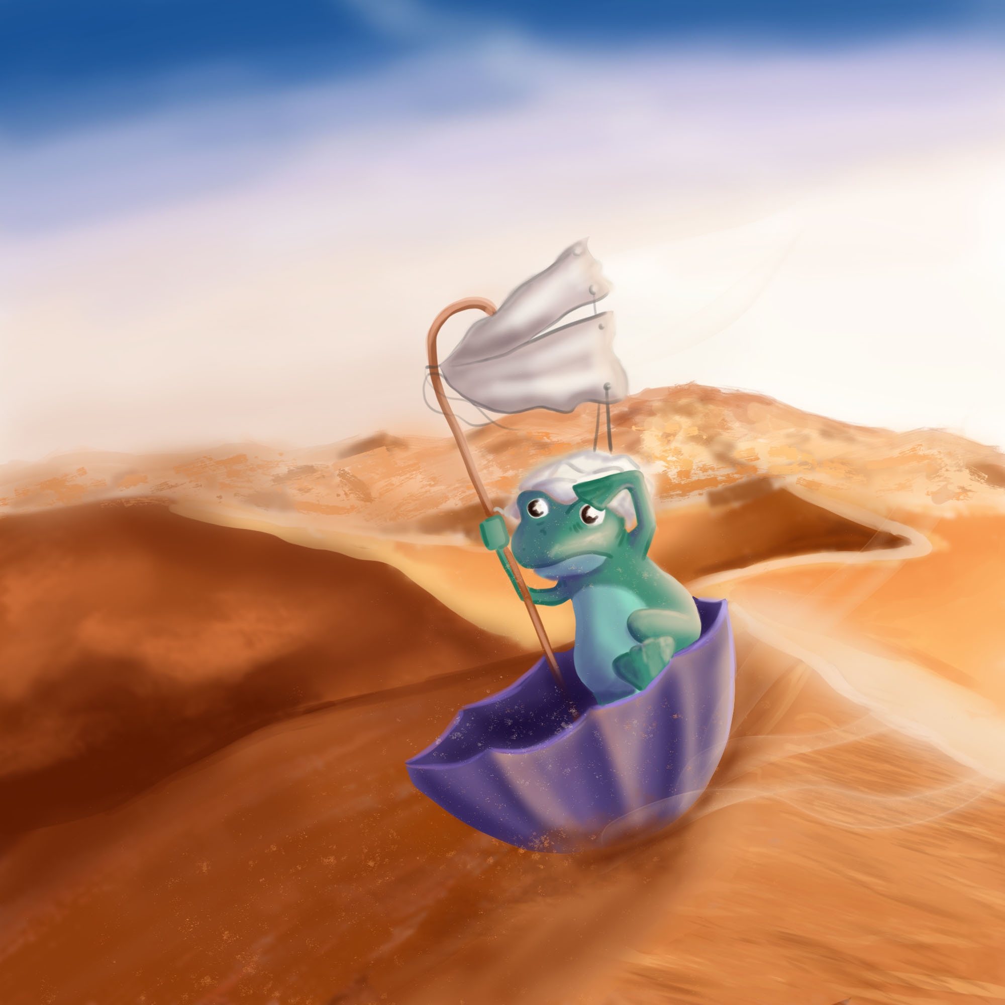 Une grenouille dans le désert par Lapanthereloir