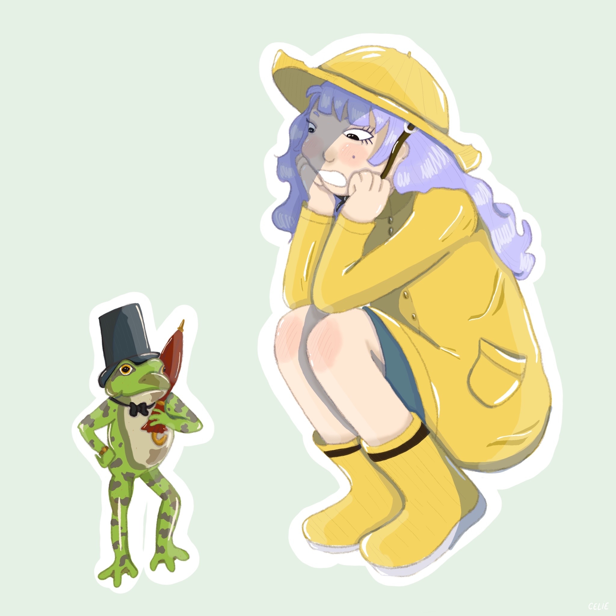 Sous la pluie par Celie