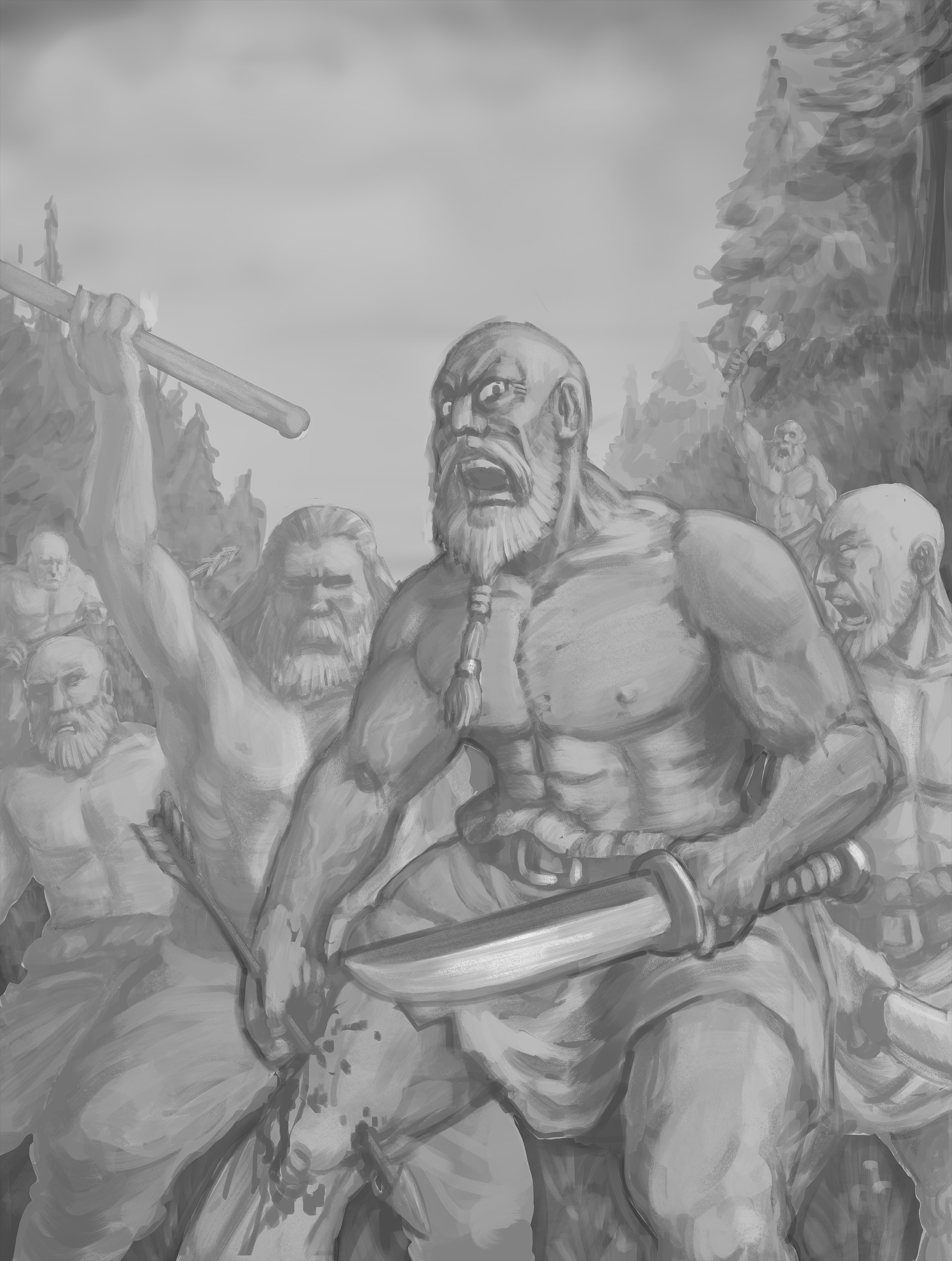 Idée de compo (Chapitre 9 - Ex 1) : les guerriers par Eric