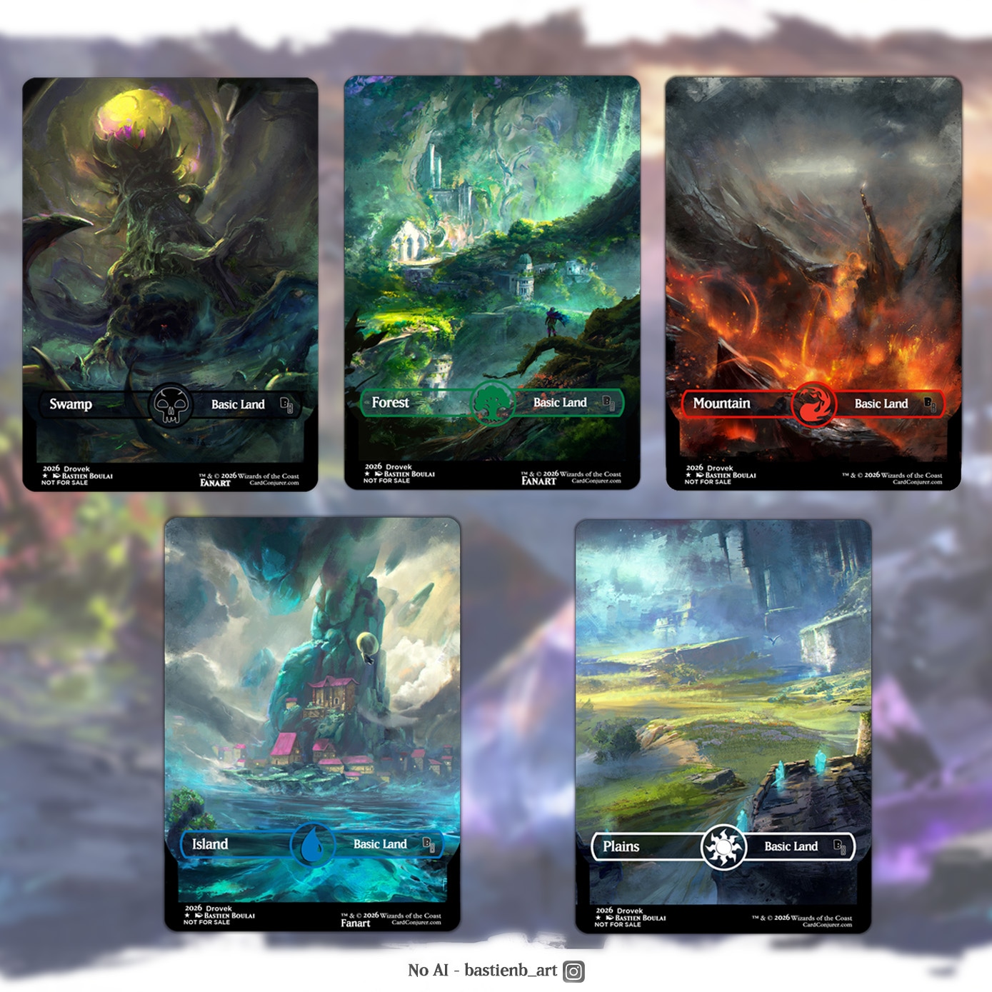 Universes Beyond : Guild Wars 2 - Basic Lands par Drovek