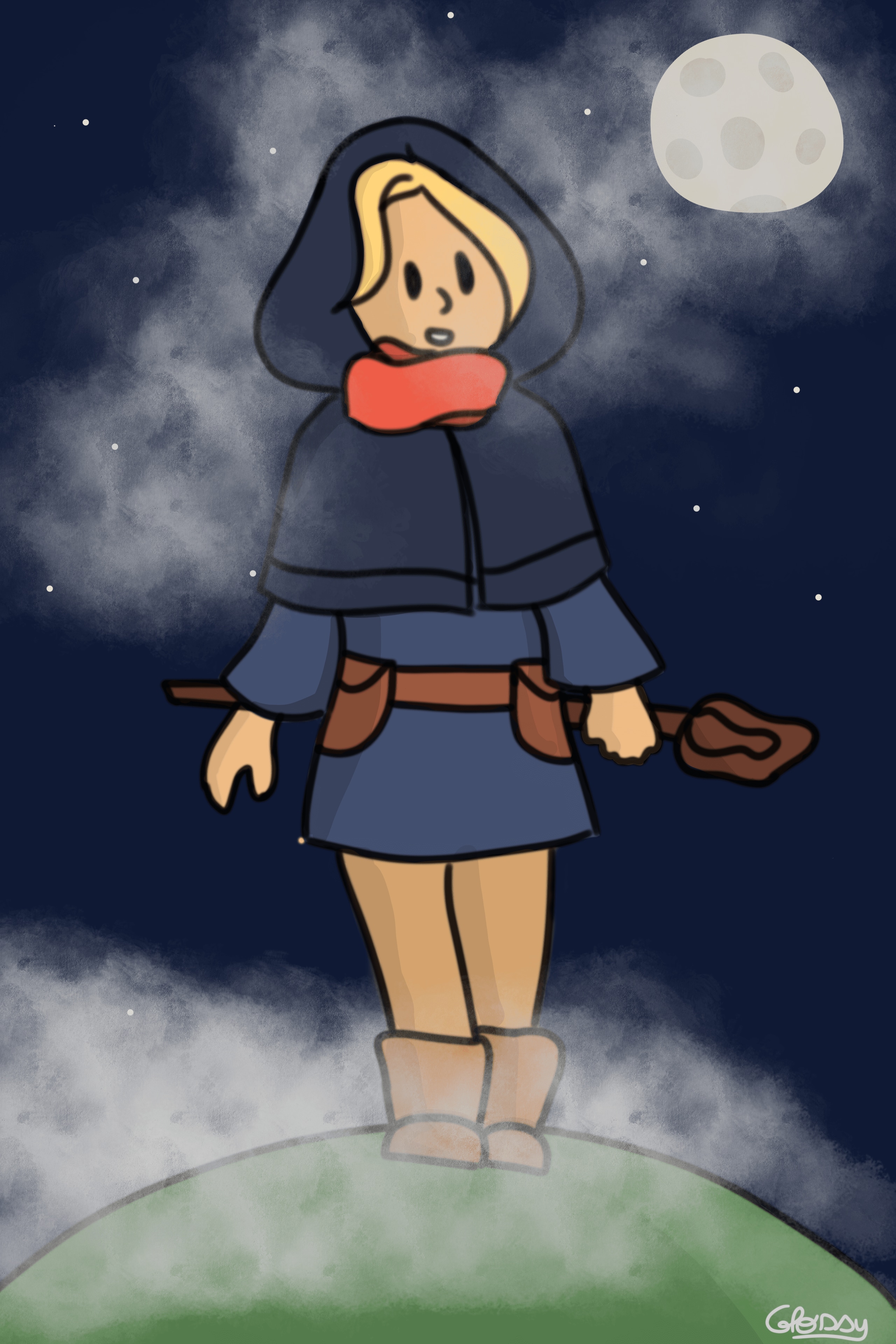 Hooded girl (compressed) par Glossy