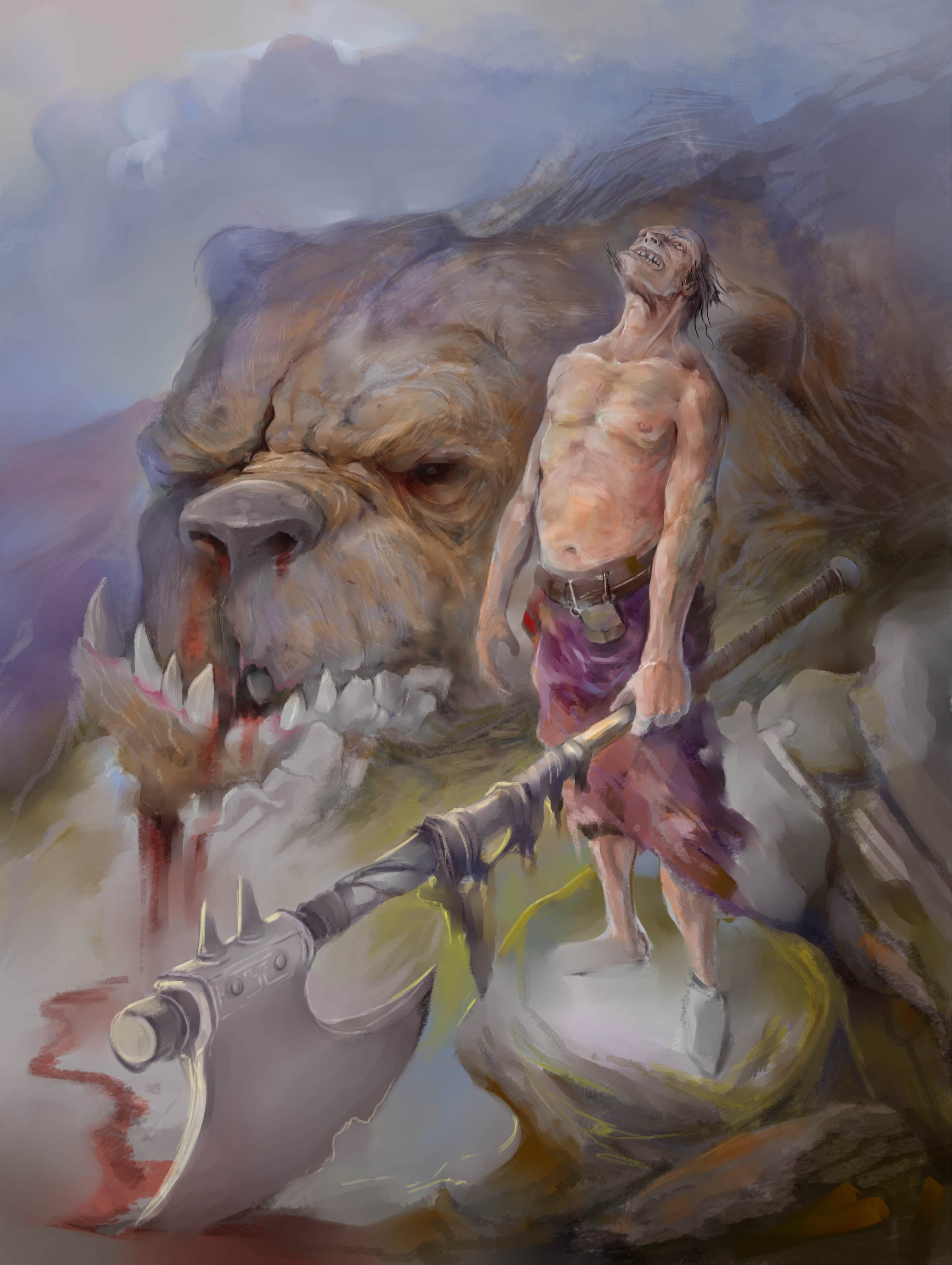 I killed him par skord