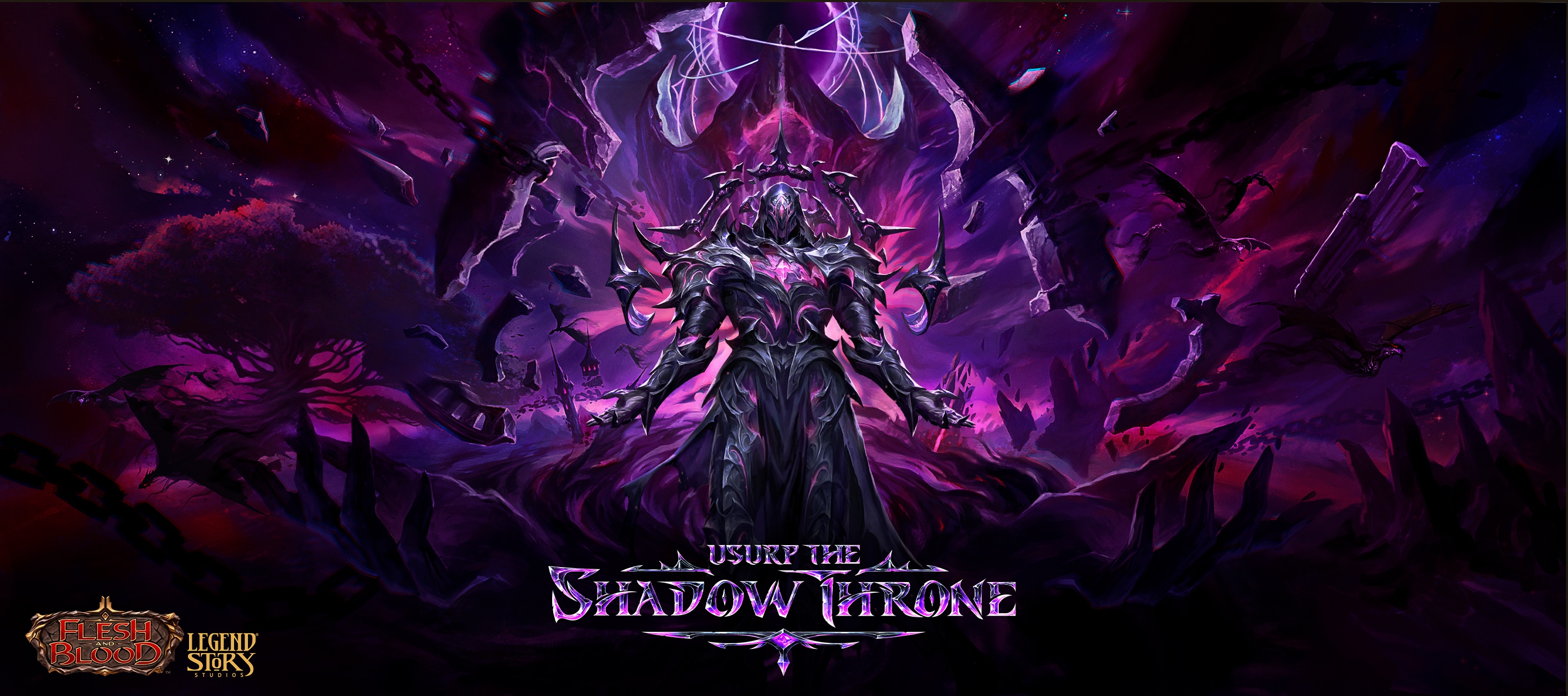 Usurp The Shadow Throne - F&B TCG Display art + Logo par Toto