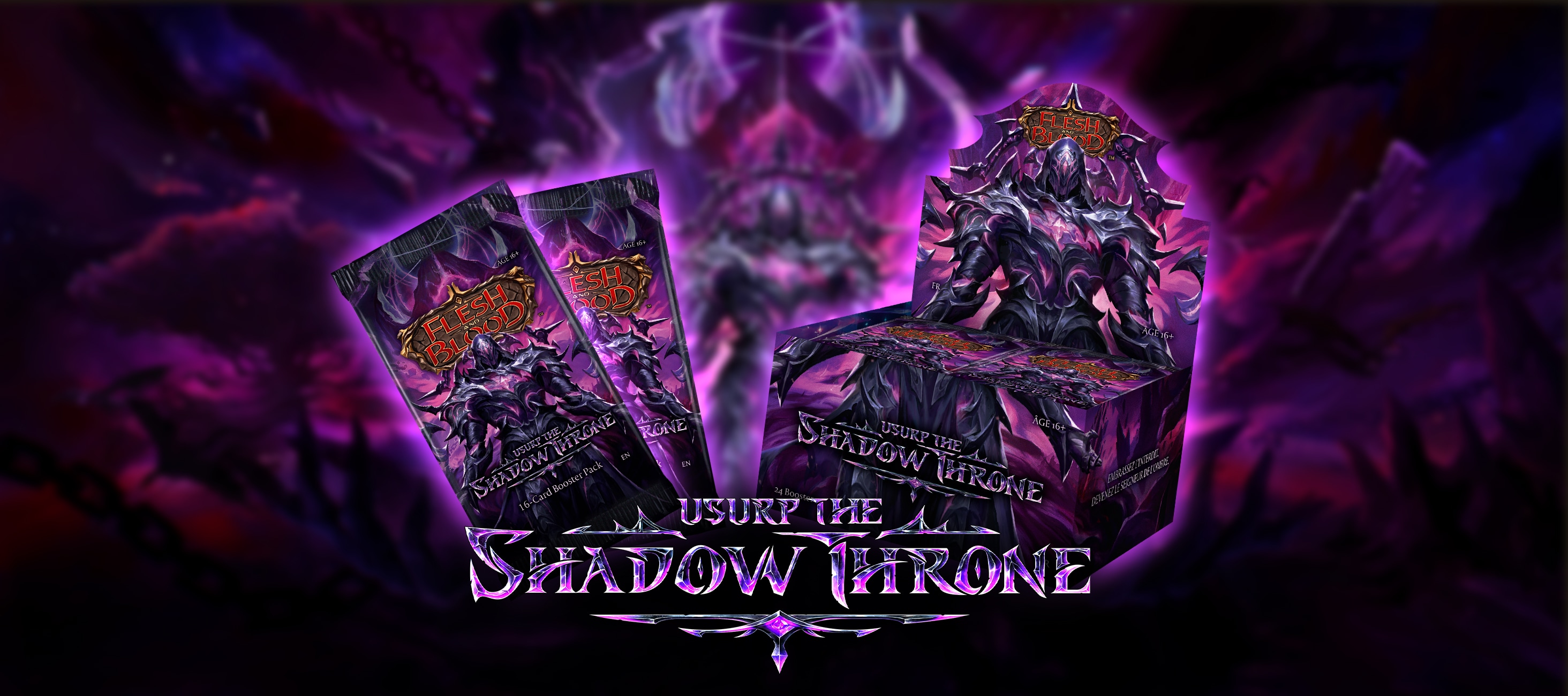 Usurp The Shadow Throne - F&B TCG Display art + Logo par Toto