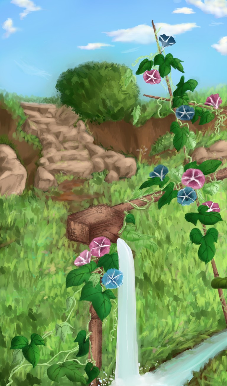 Illustration jardin kono barei re par NellPelzer