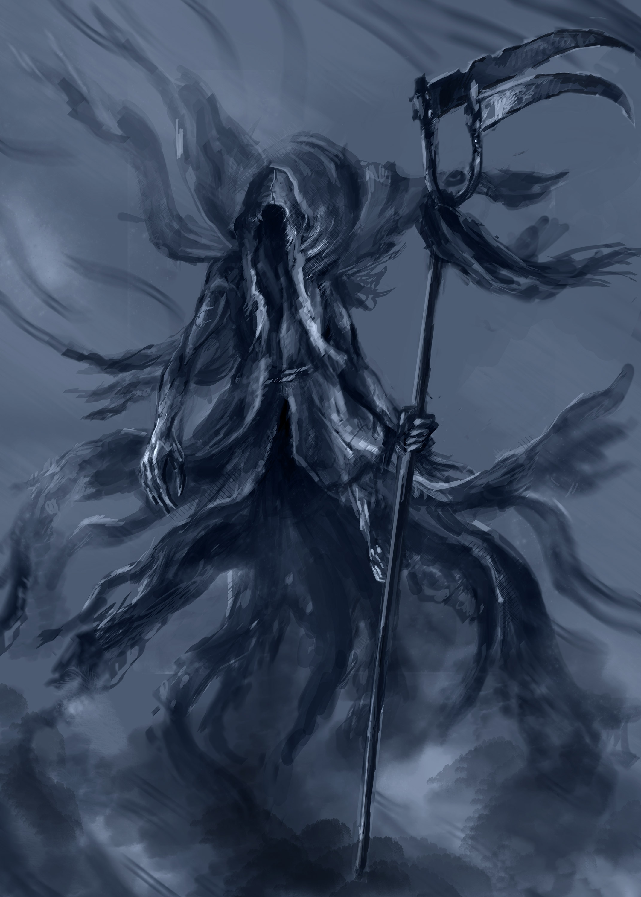 Character design de La Mort par Telamon