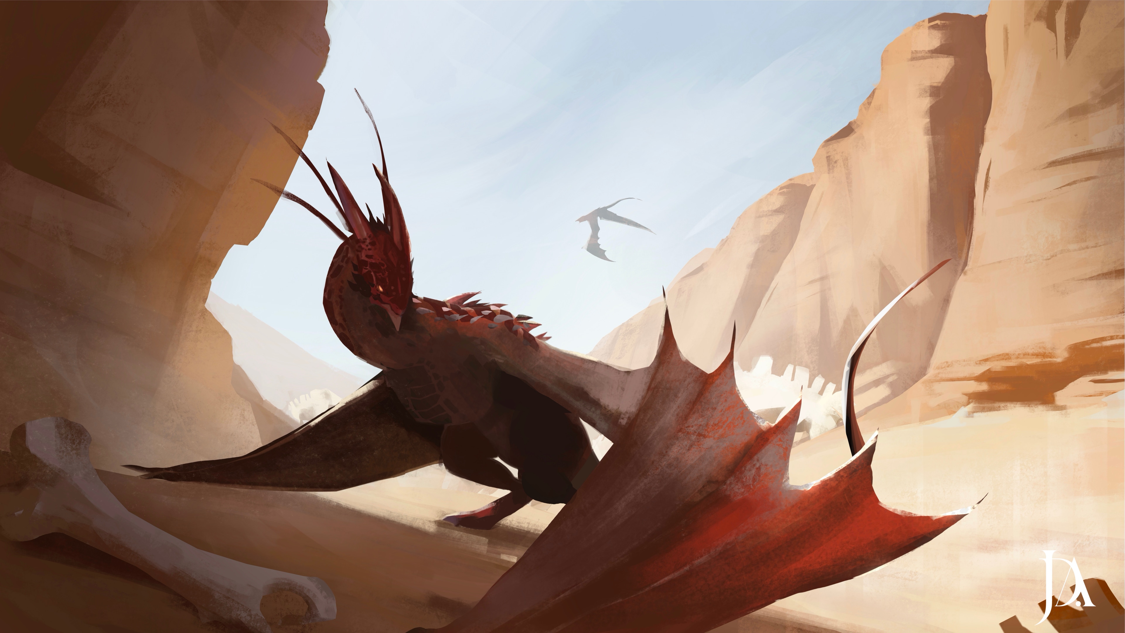 Draconide des Sables | Creature Design Fantasy par JulesDigiArt