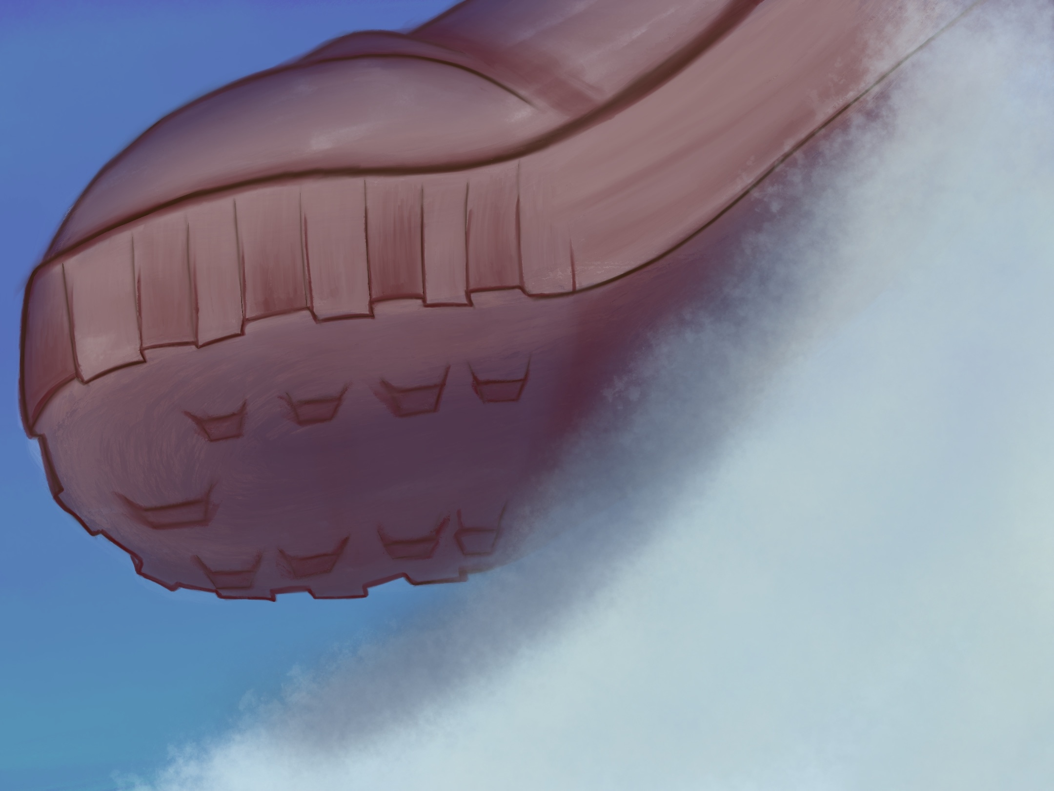 Marche dans la neige par Baronne de Lachaussette