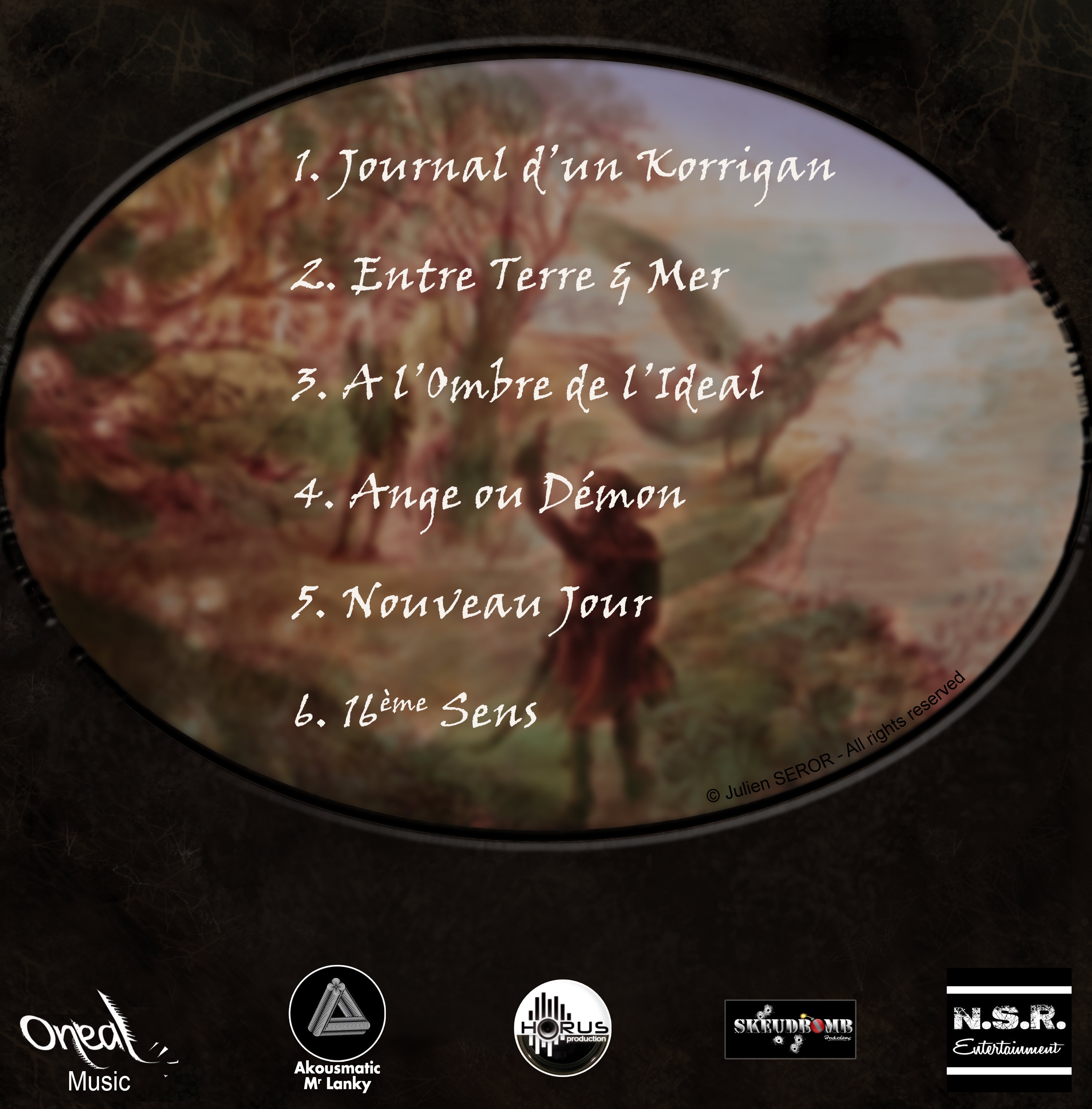 Pochette CD Jimmy Oneal Korrigan par Telamon