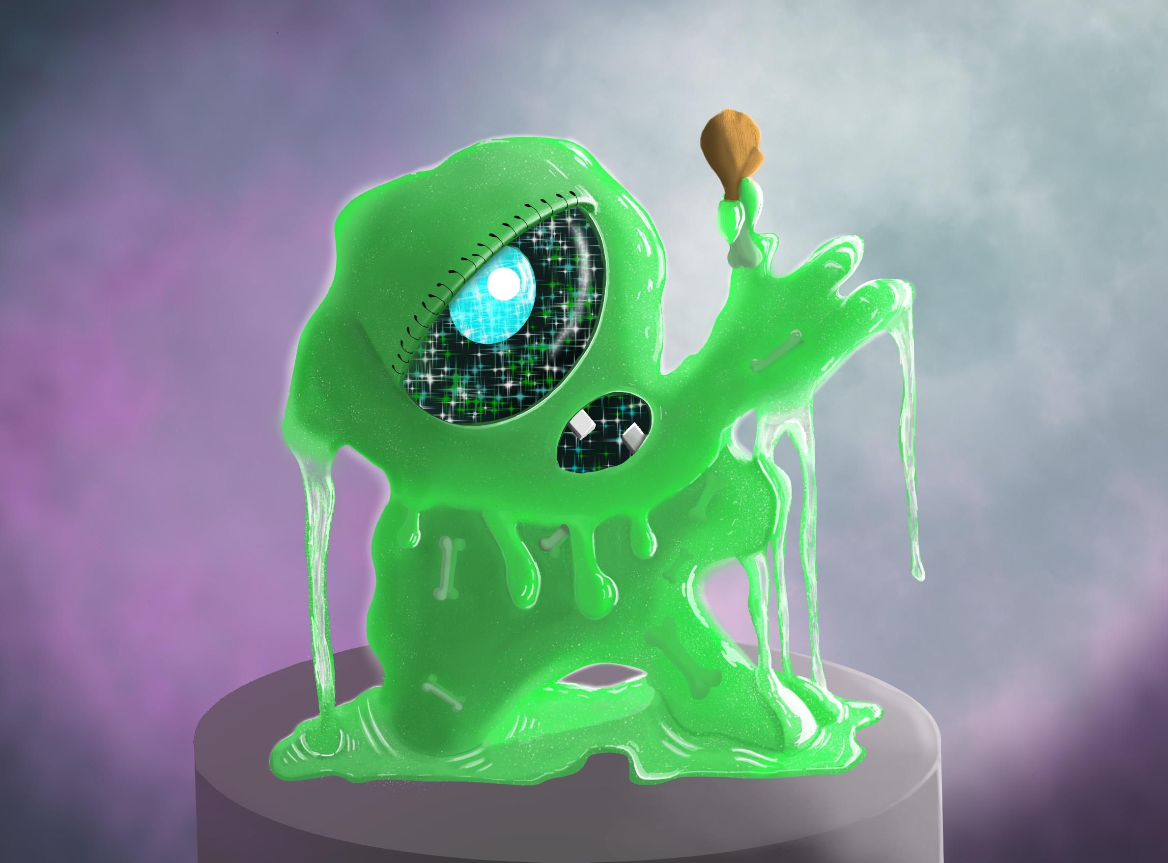 Monstre d'animation - Slime par yanguel