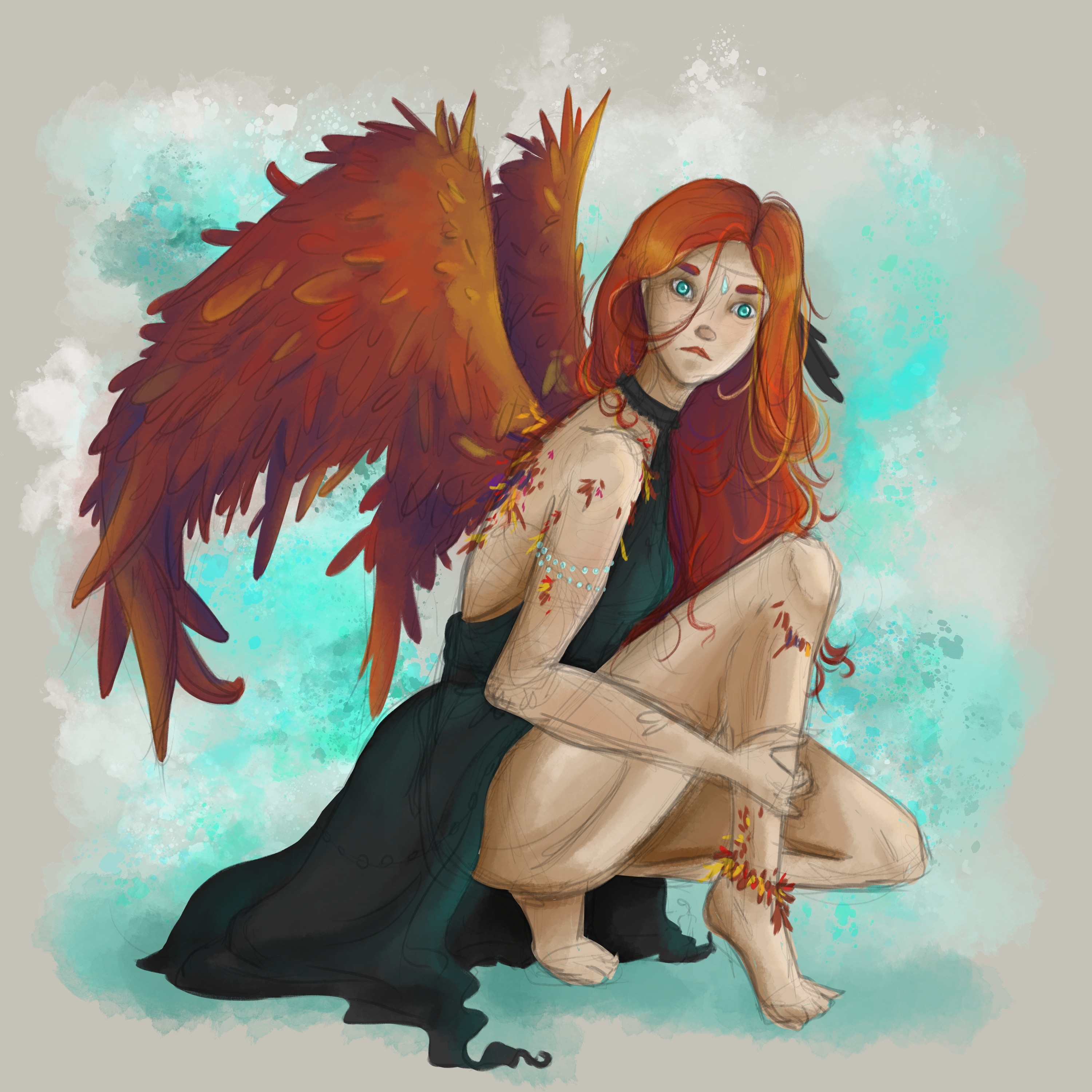 Red angel par Cléophie
