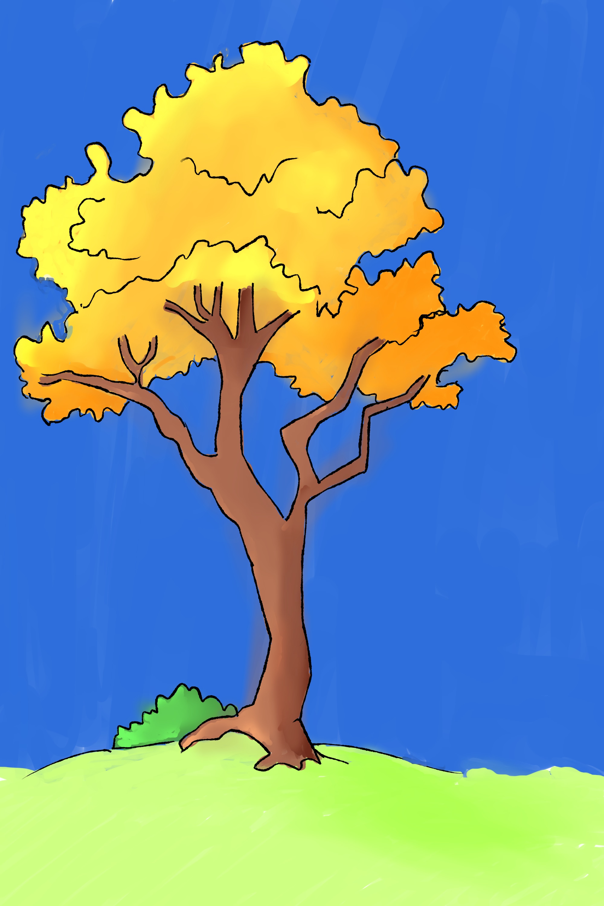 arbre de début d'automne par diordul