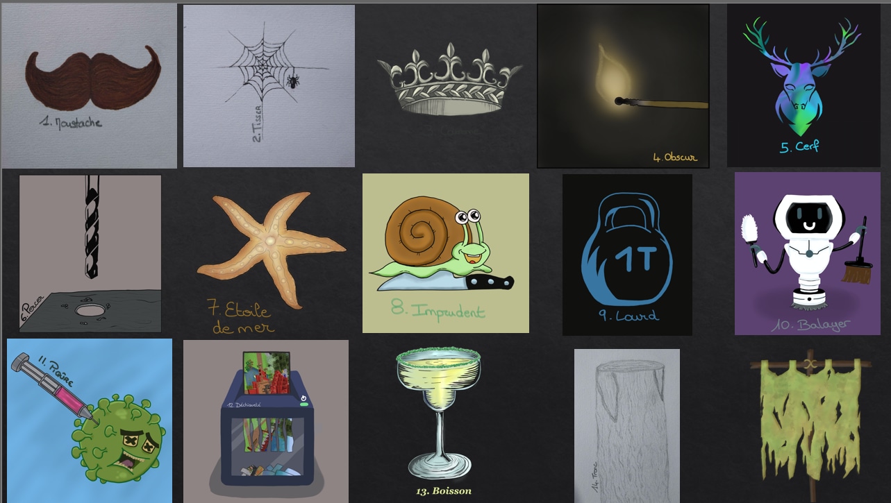 Inktober 2025 - Mon 1er par lisaCachou