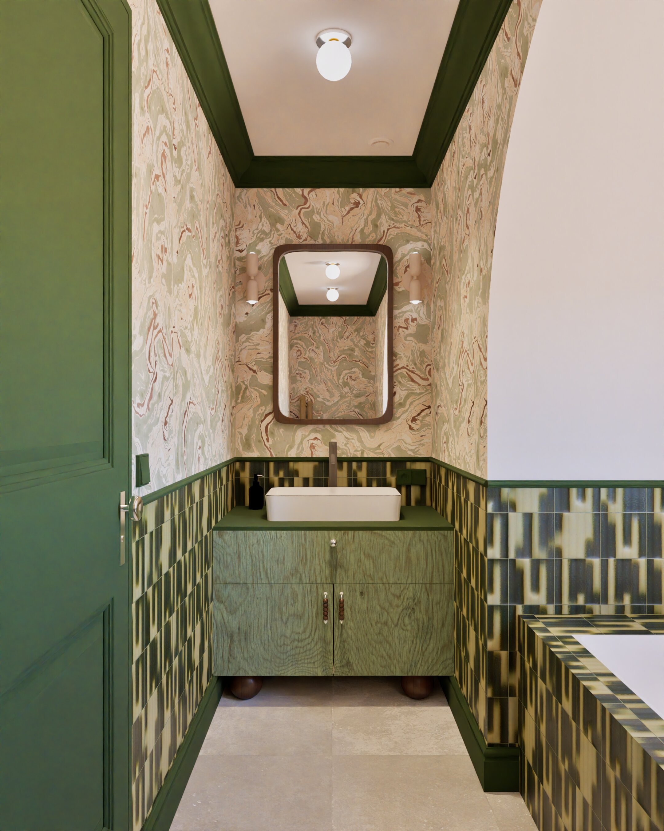 Salle de bain Verde par Ascedia