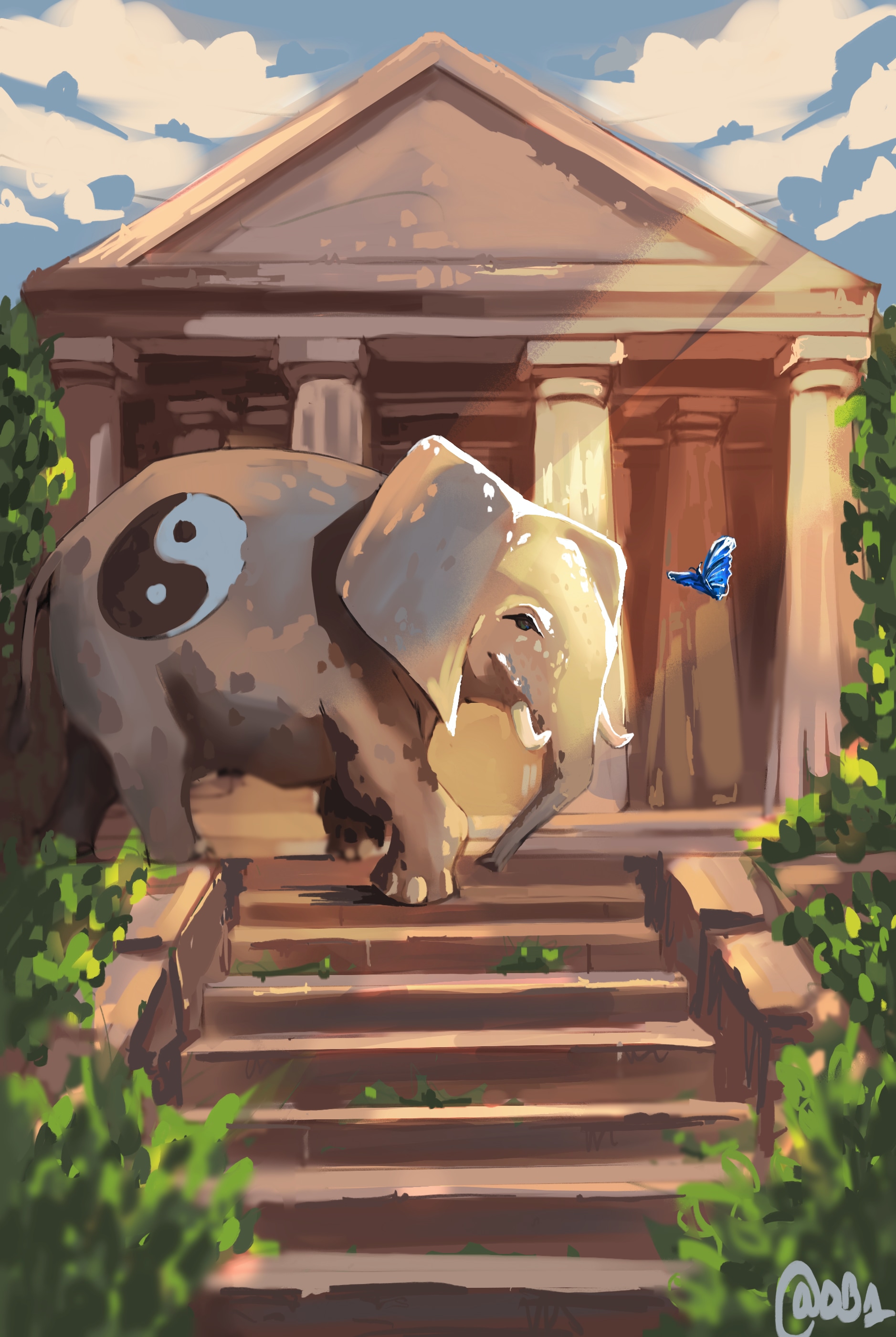 Projet pour une affiche pour une asso par ob1