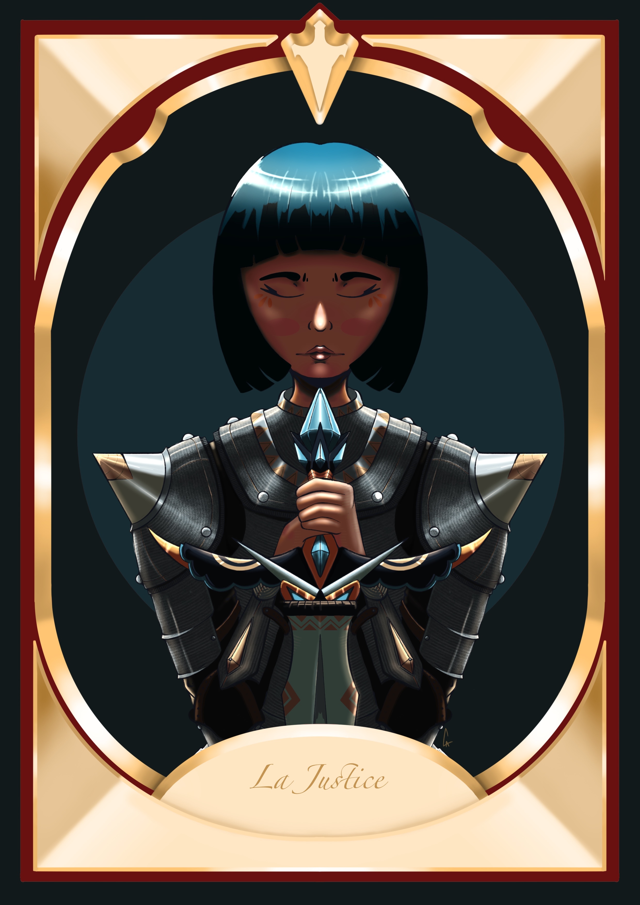 🃏 La Justice — Character Card (Ep. 1) par Angelito.lrt