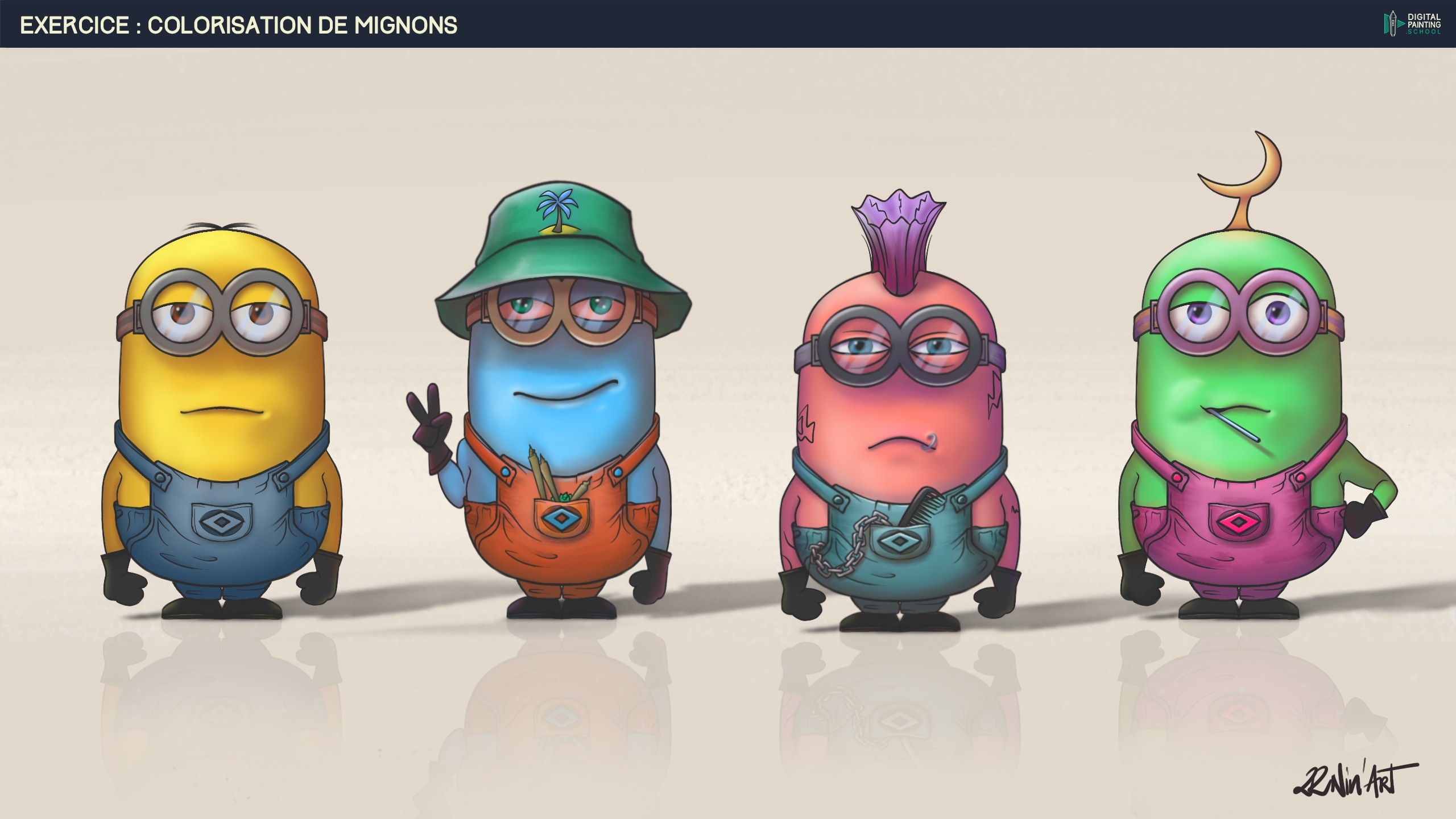 Les Mignons, dernier exercice du Chapitre 8 Partie 1 par 22nin-art