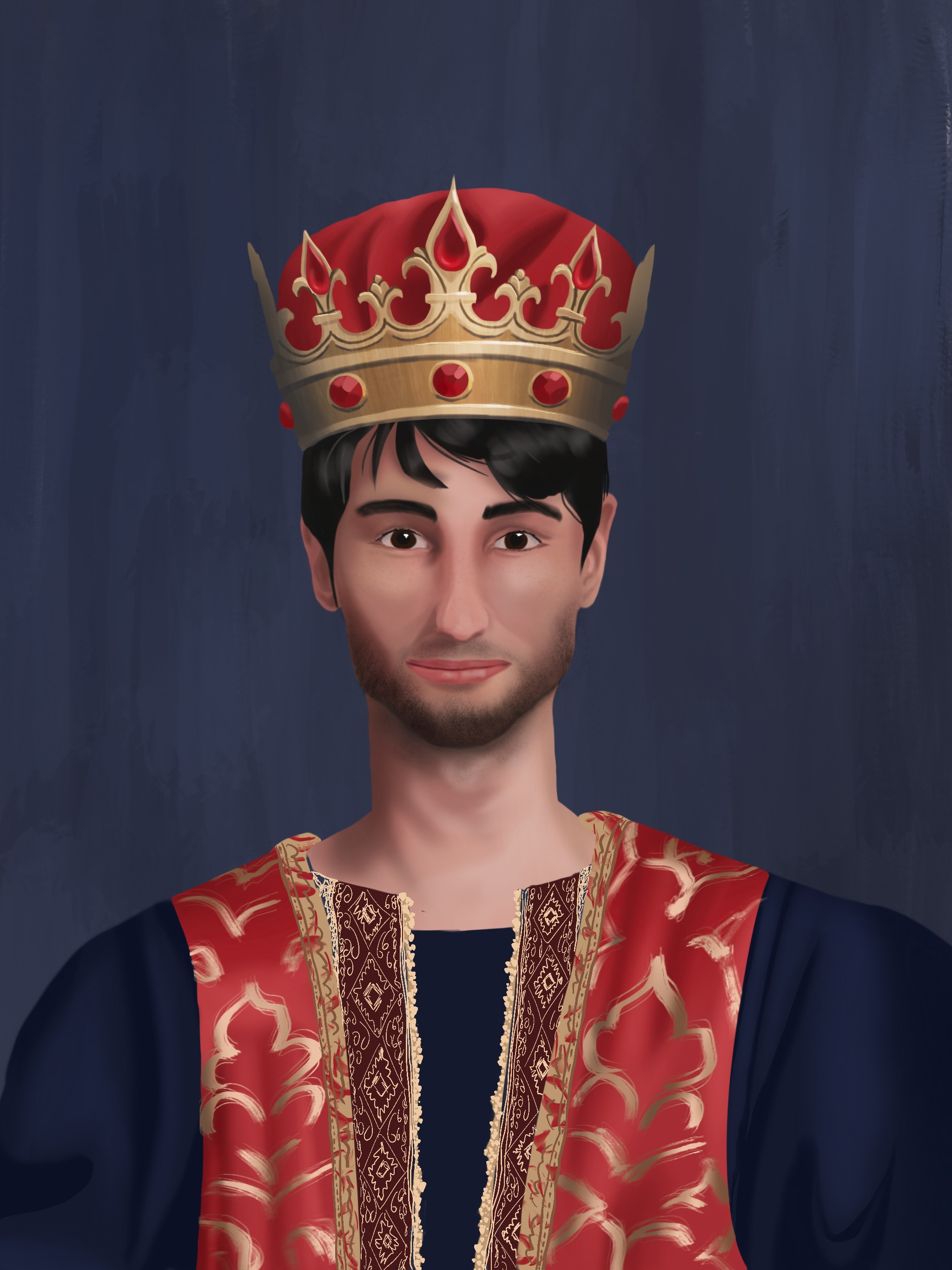 Portrait d’un roi médiéval par camilova16