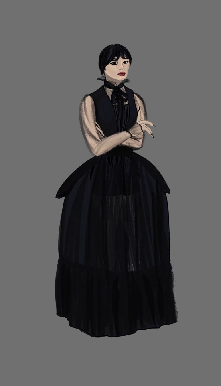 Mercredi fan art par Alura