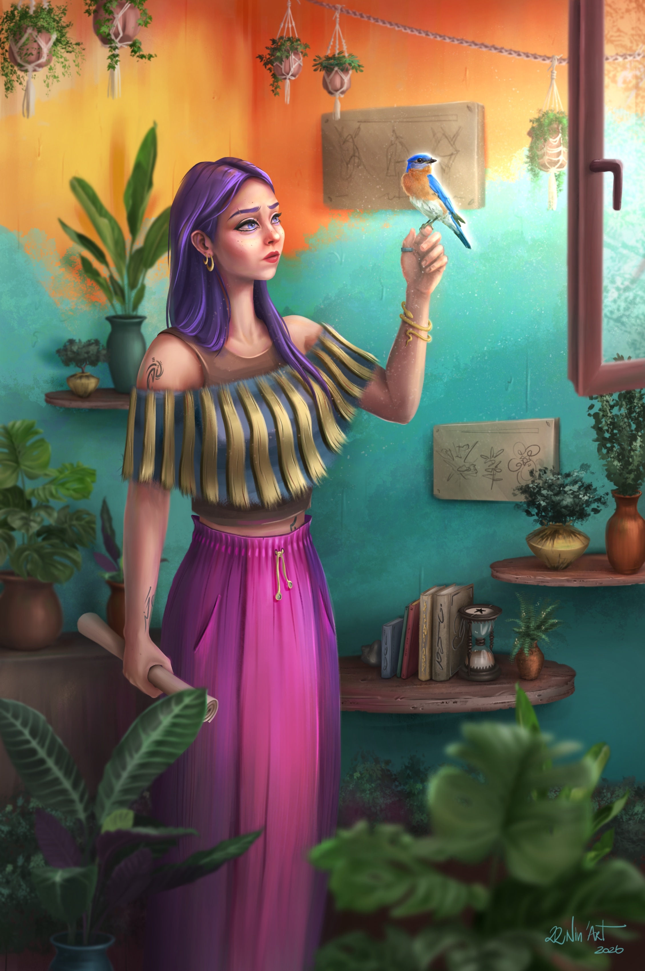 « La fenêtre » par 22nin-art